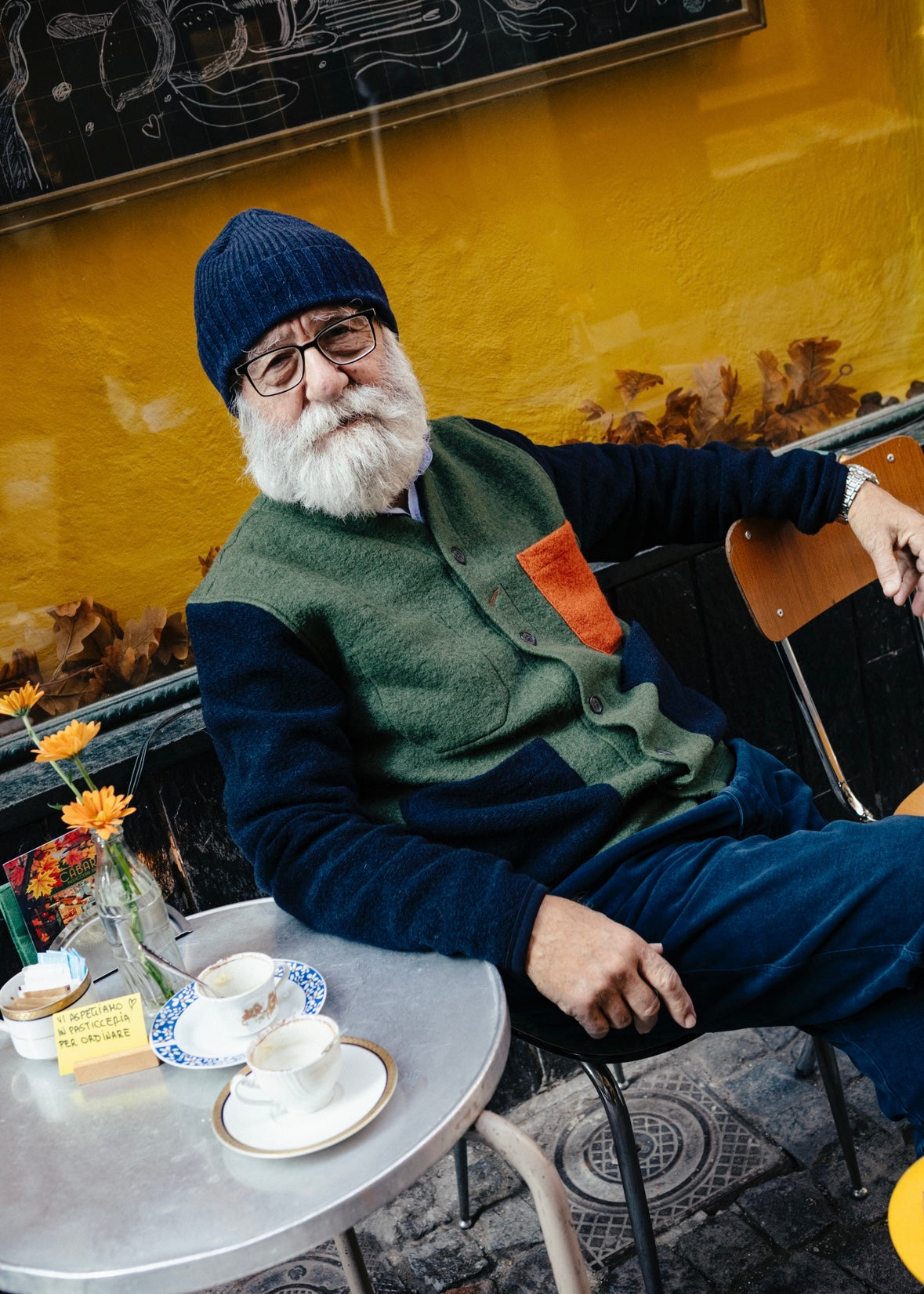 UNIVERSAL WORKS x Fresh Cardigan Wool Fleece Olive Rust