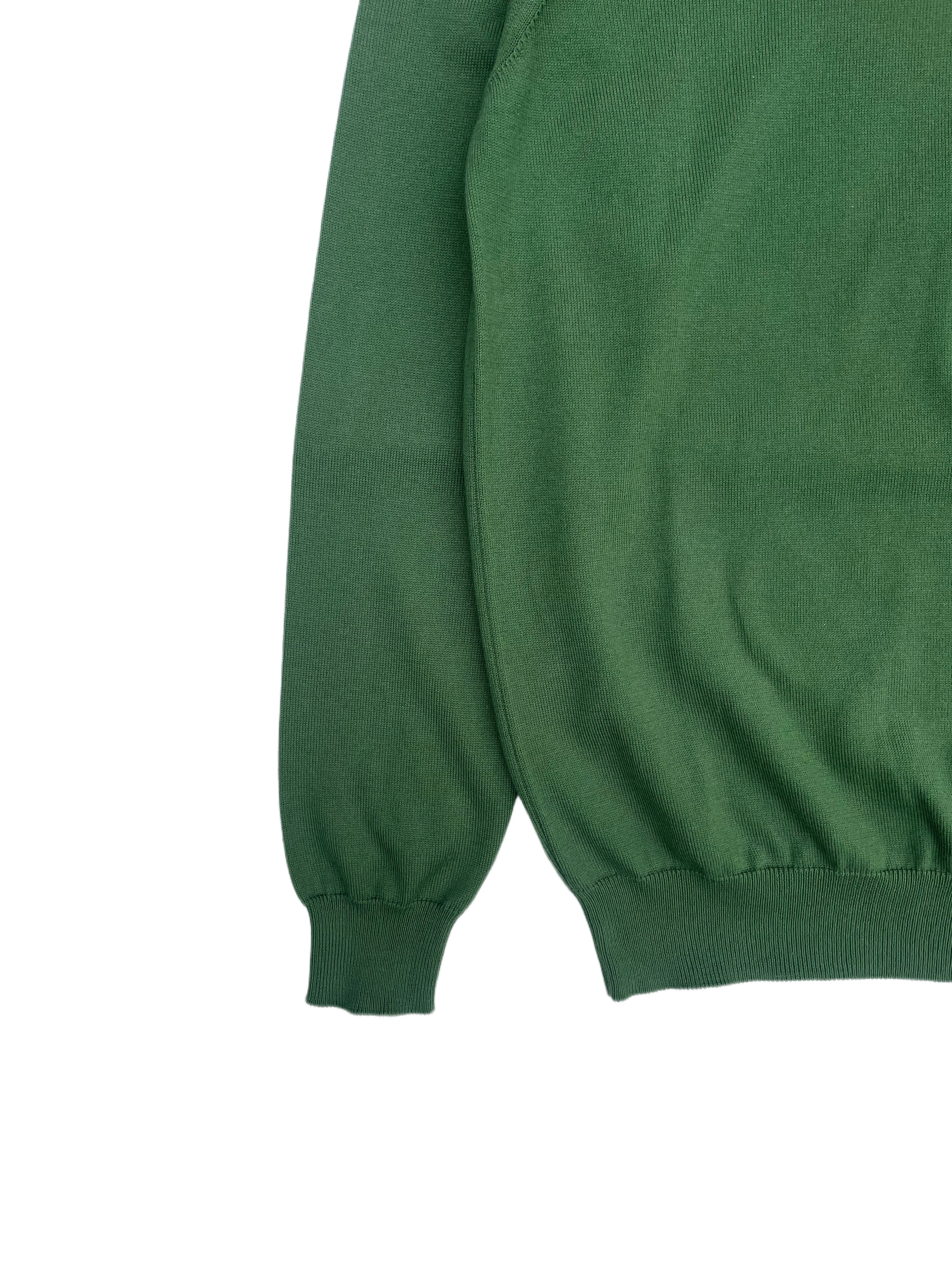 FRESH Tom Maglione girocollo in cotone extra fine verde