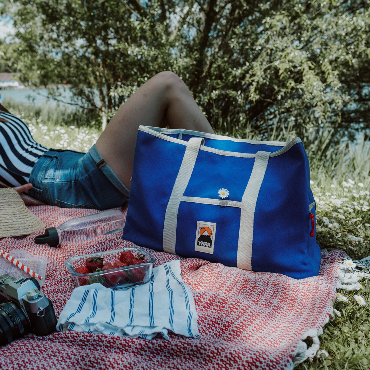 YKRA Beach Bag Blue