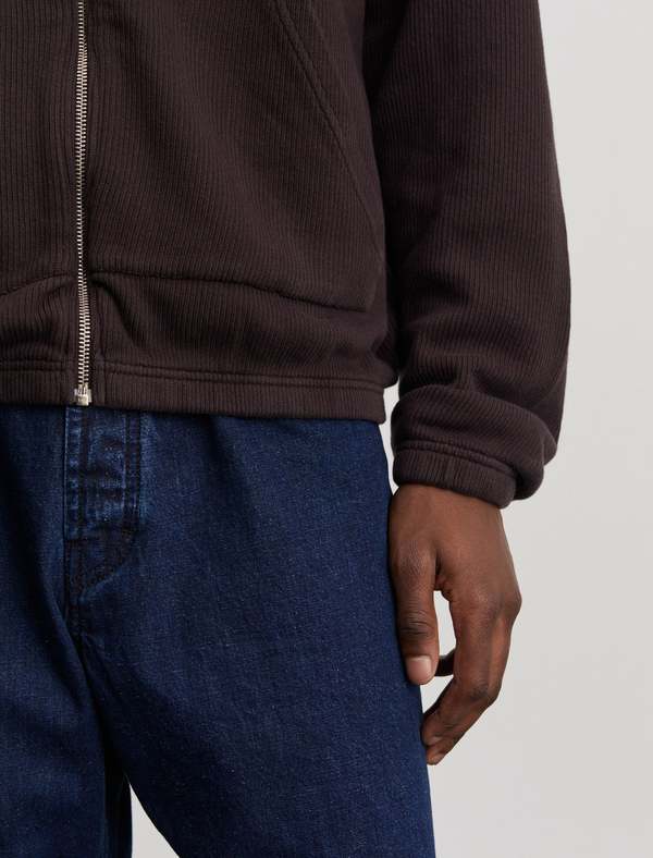 ANOTHER ASPECT Another Zip Hoodie 1.0 Dark Brown