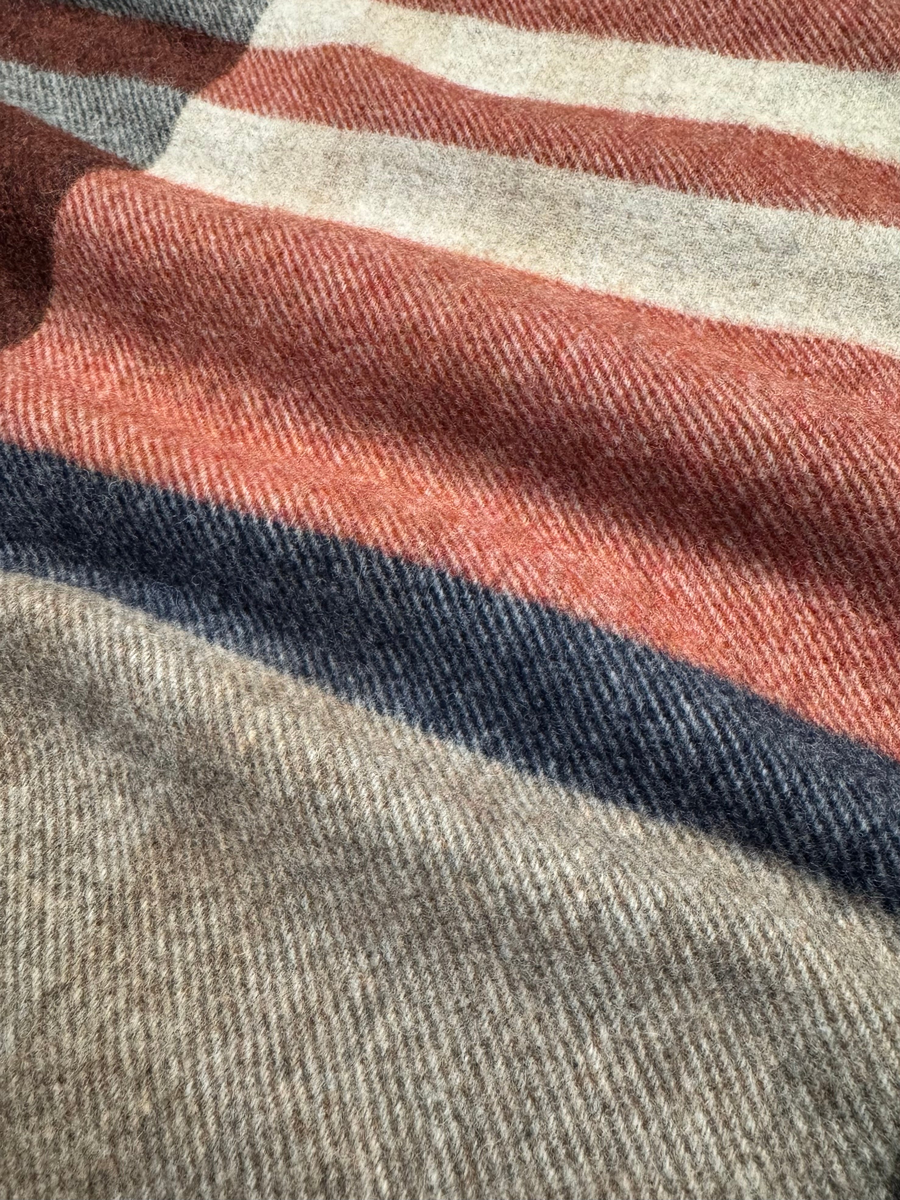 FRESH Brown Red Wool Scarf