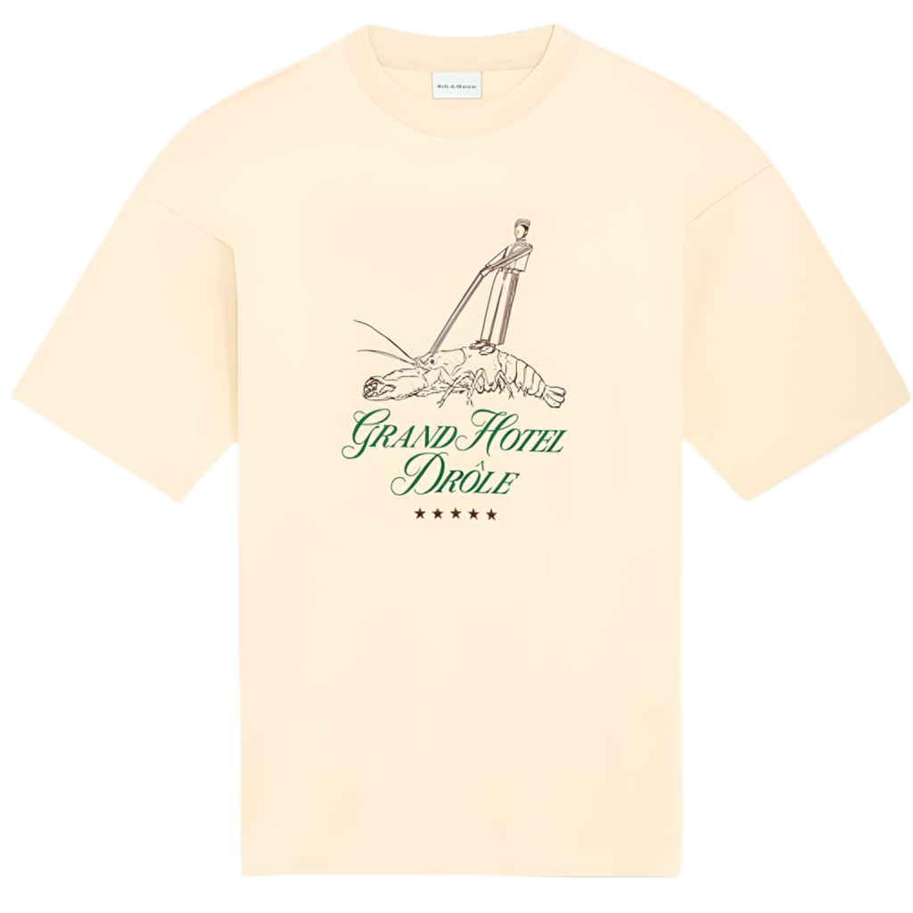 DRÔLE DE MONSIEUR Le Tshirt Homard Natural Beige