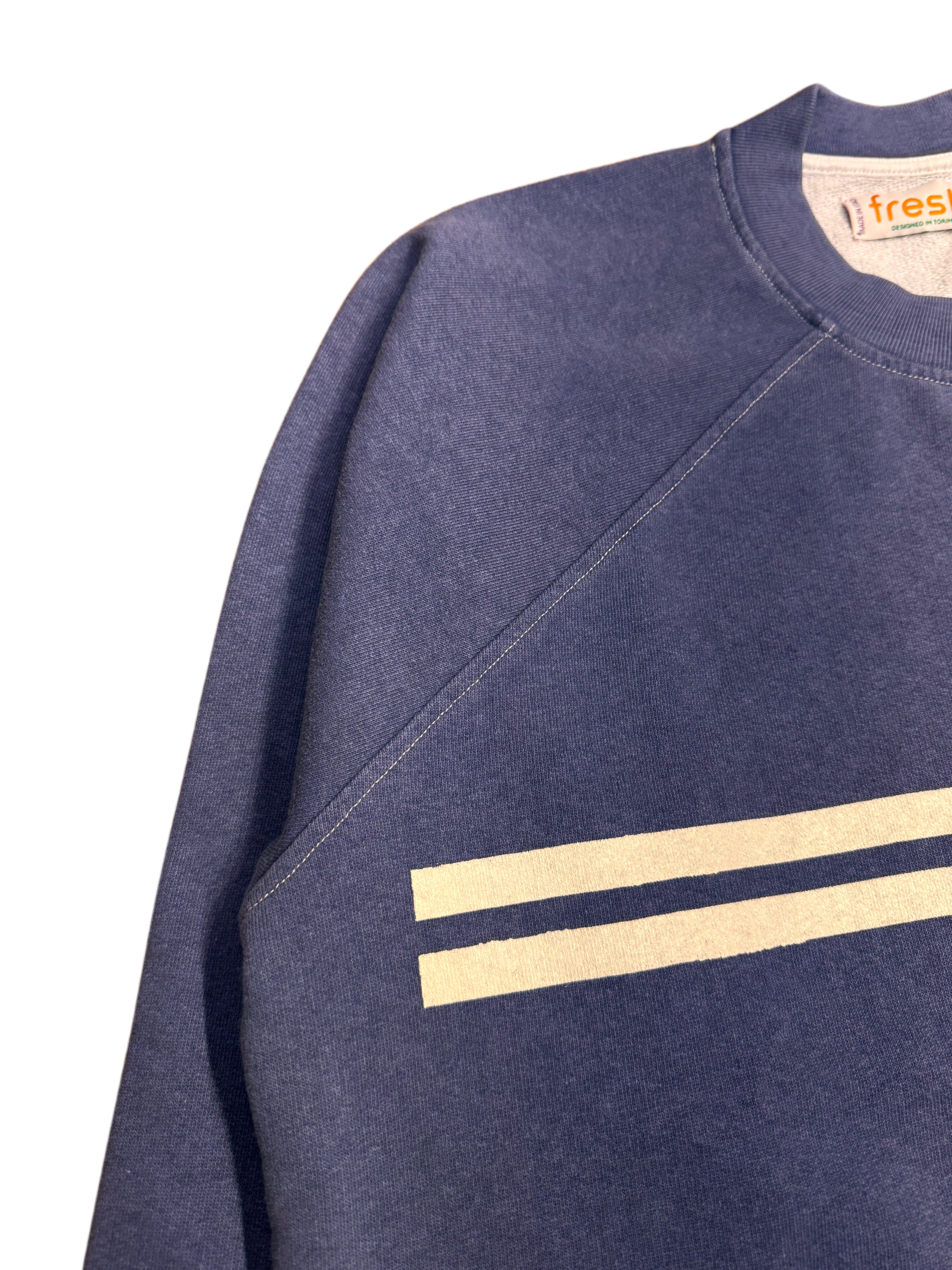 Sweat-shirt en coton bleu Creuza Marina FRESH