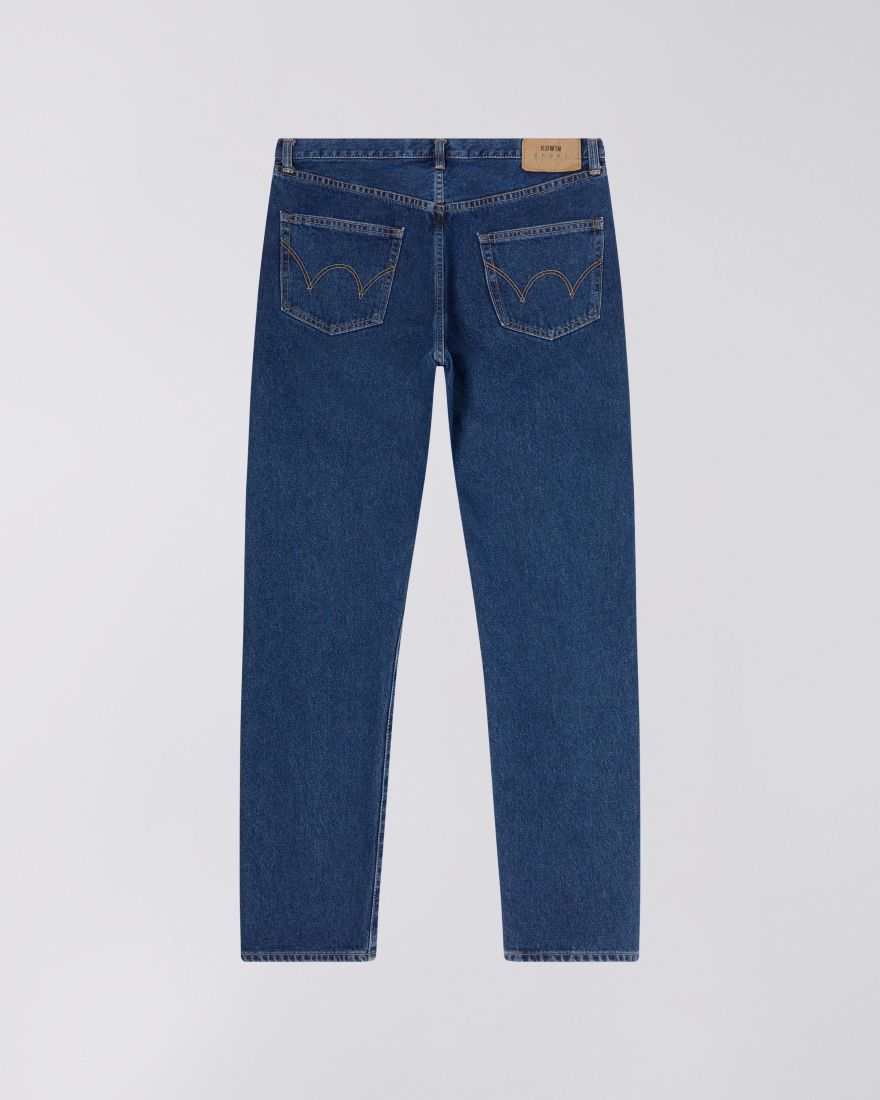 EDWIN Regular Straight Jeans Blue Mid Used