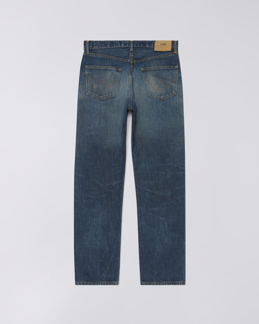 EDWIN Regular Straight Jeans Blue Dark Used