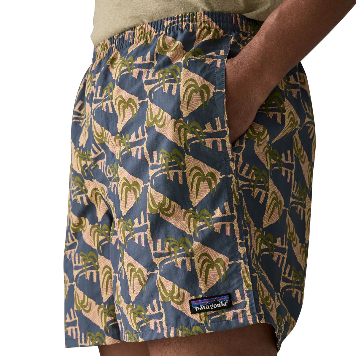 PATAGONIA Pantaloncini da Uomo Baggies™ - 5" Jaguar Geo: Dolomite Blue