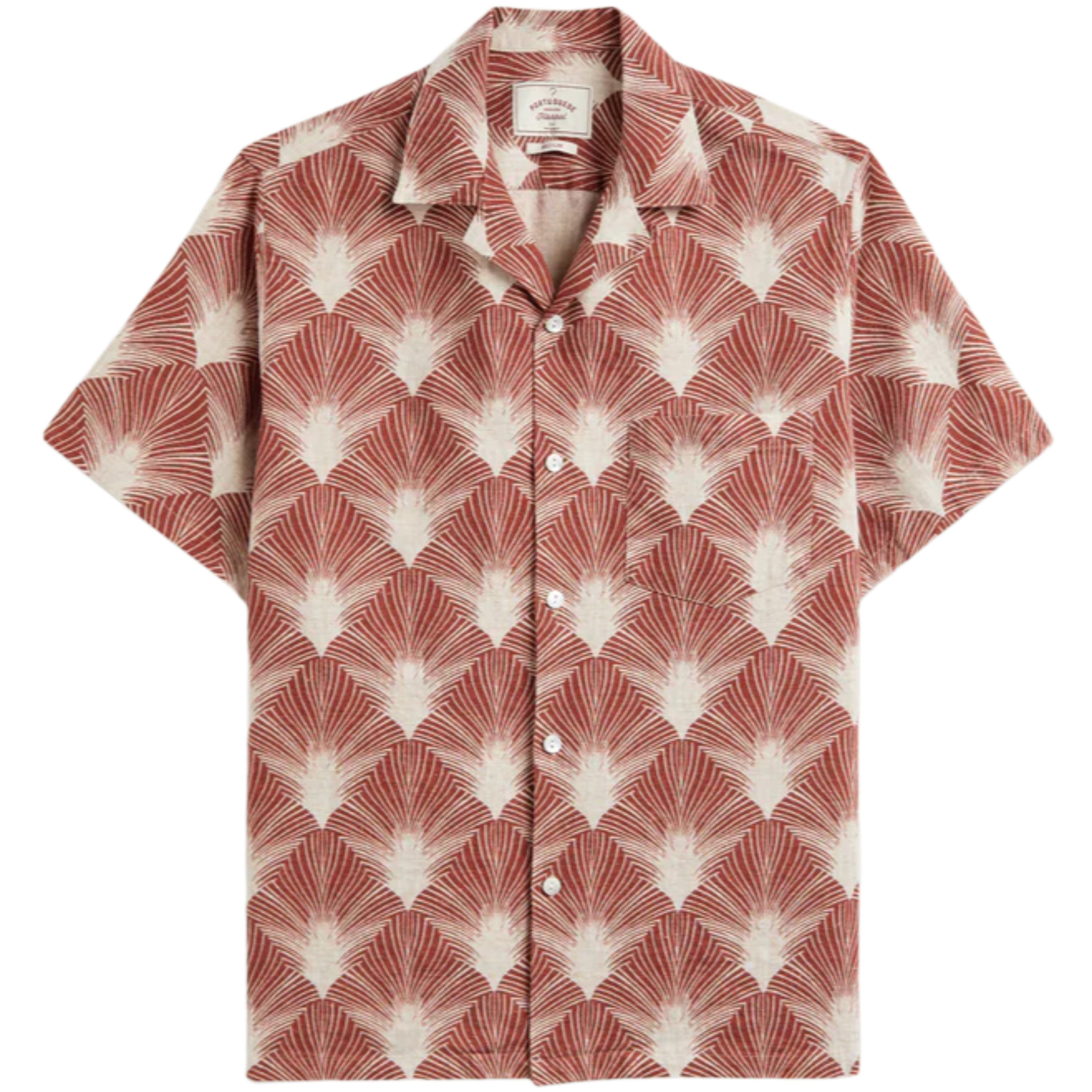 PORTUGUESE FLANNEL Feathers Short Sleeve Shirt