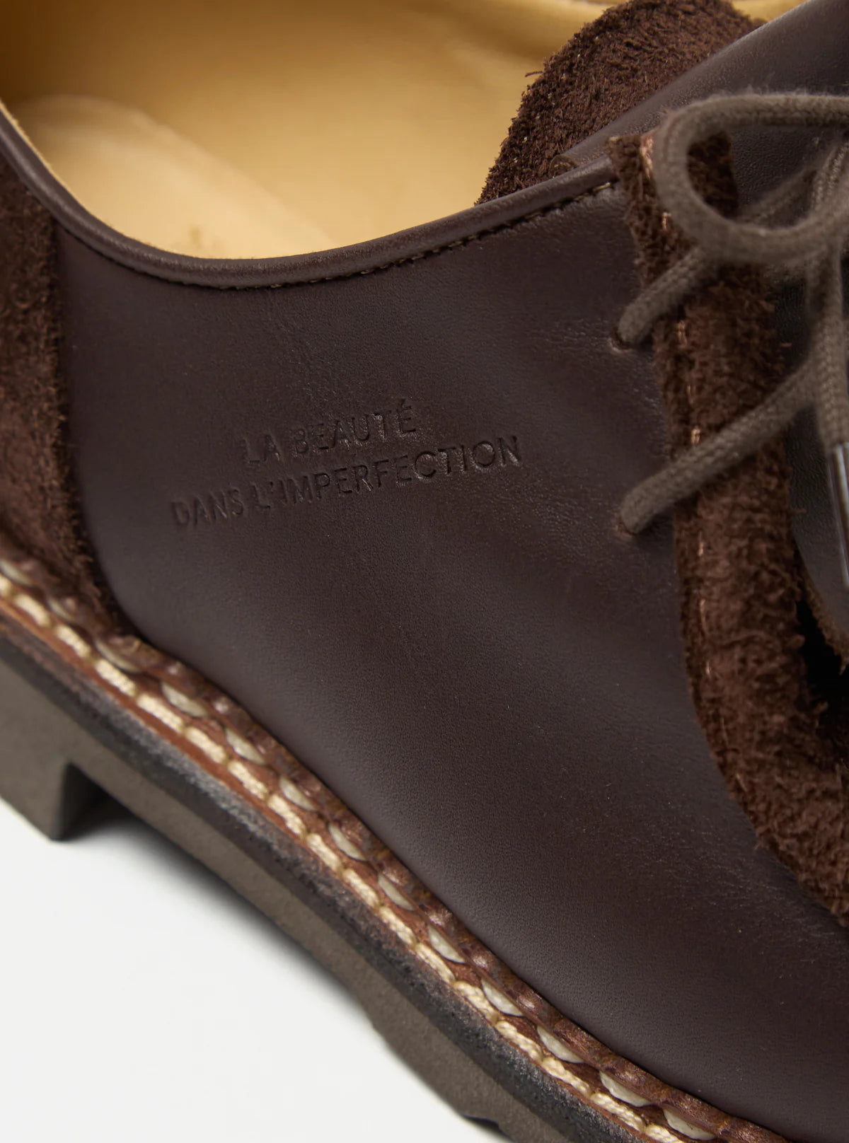 PARABOOT x Universal Works Michael in Coffee Leather Suede