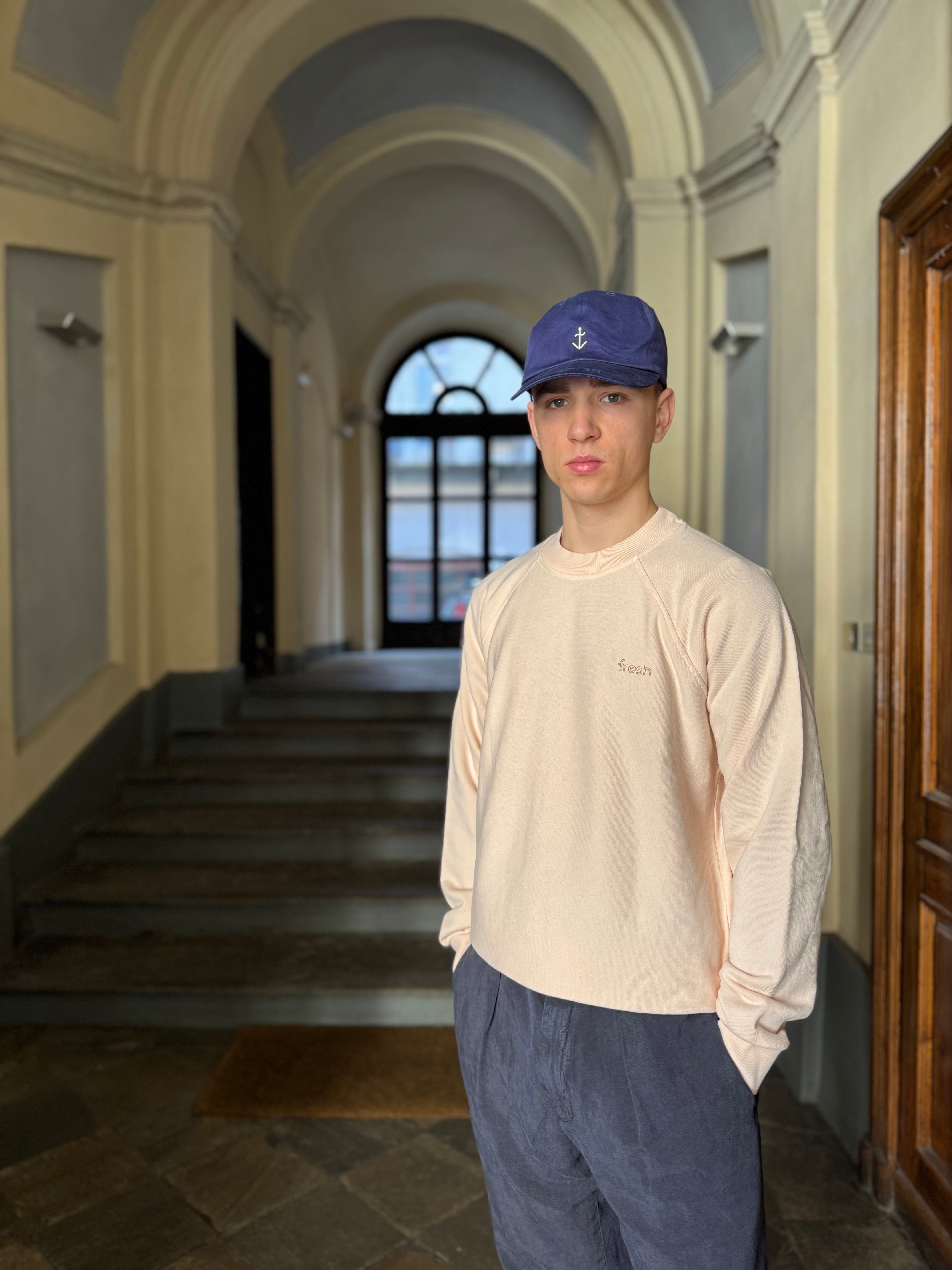 Sweat-shirt FRESH Billie en coton pêche