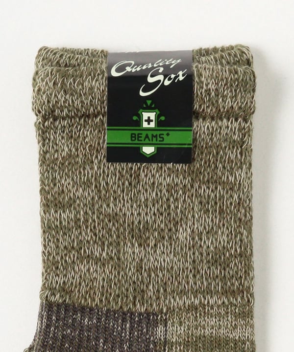 BEAMS PLUS Chaussettes Outdoor Vert