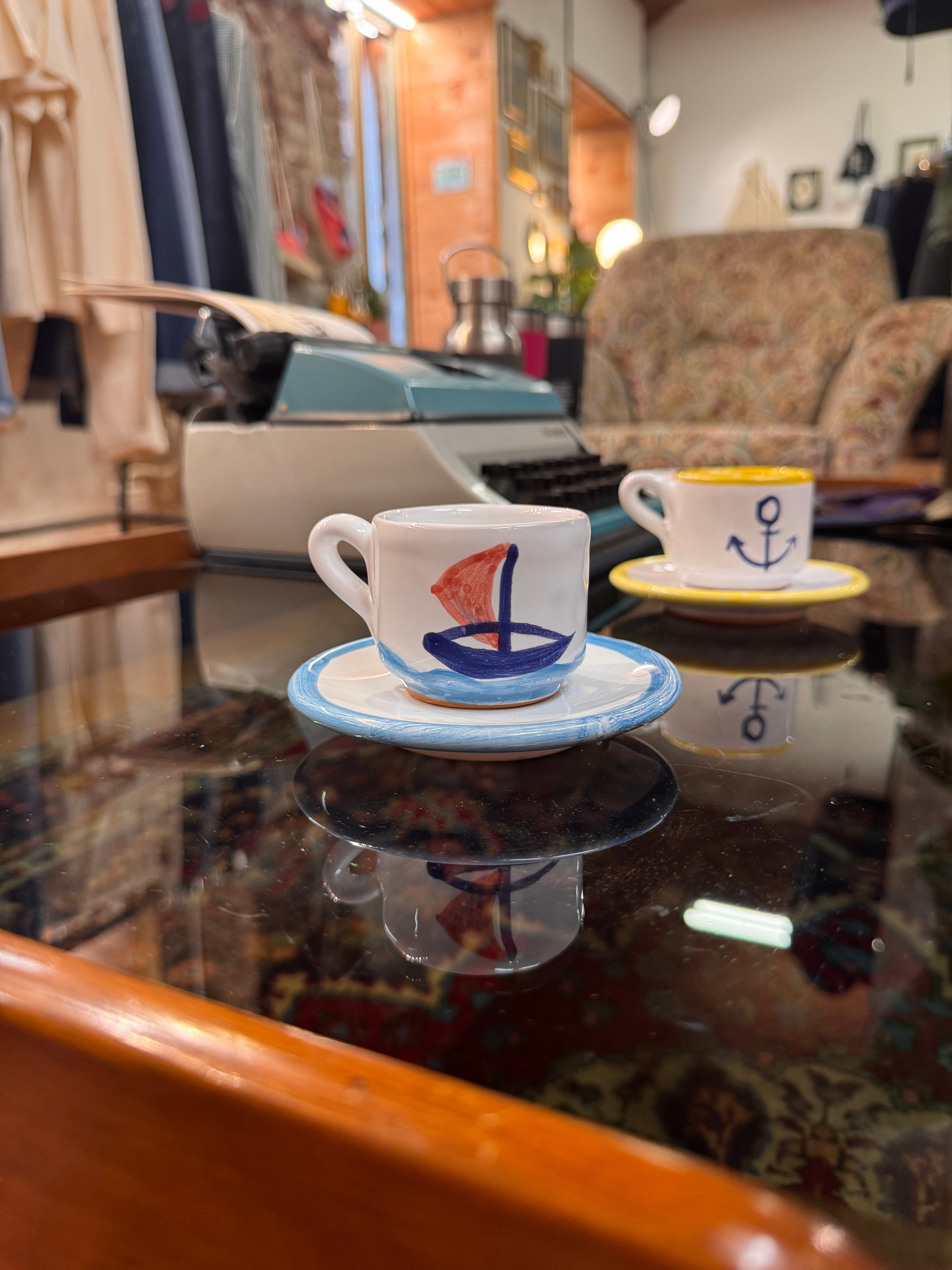 CASA COMETA x Fresh Store Torino Ceramic Espresso Cup and Saucer Set (Copia)