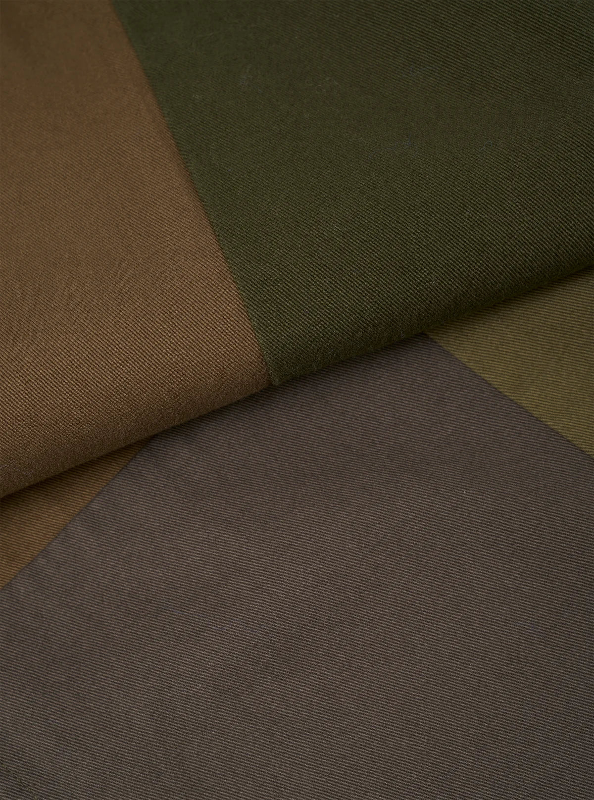 UNIVERSAL WORKS Olive Patchwork Twill Oxford Pant