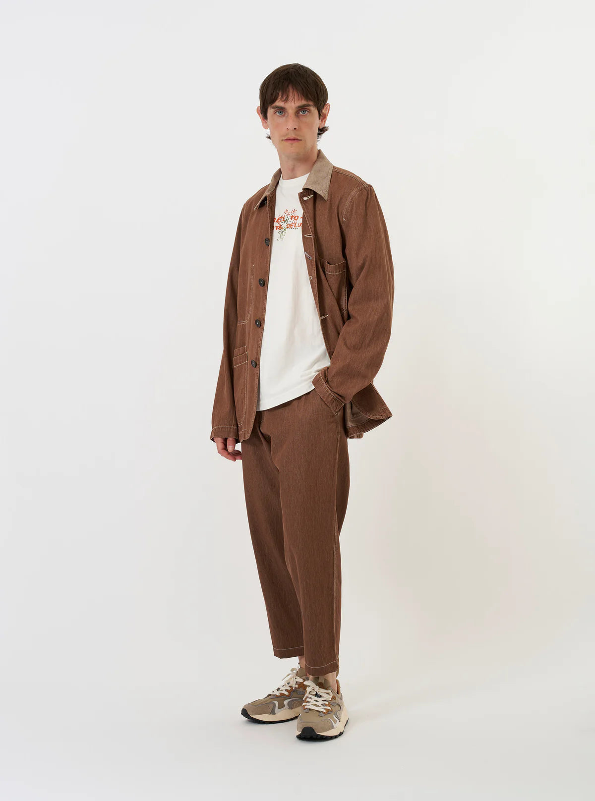 UNIVERSAL WORKS Brown Meco Denim OG Bakers Jacket