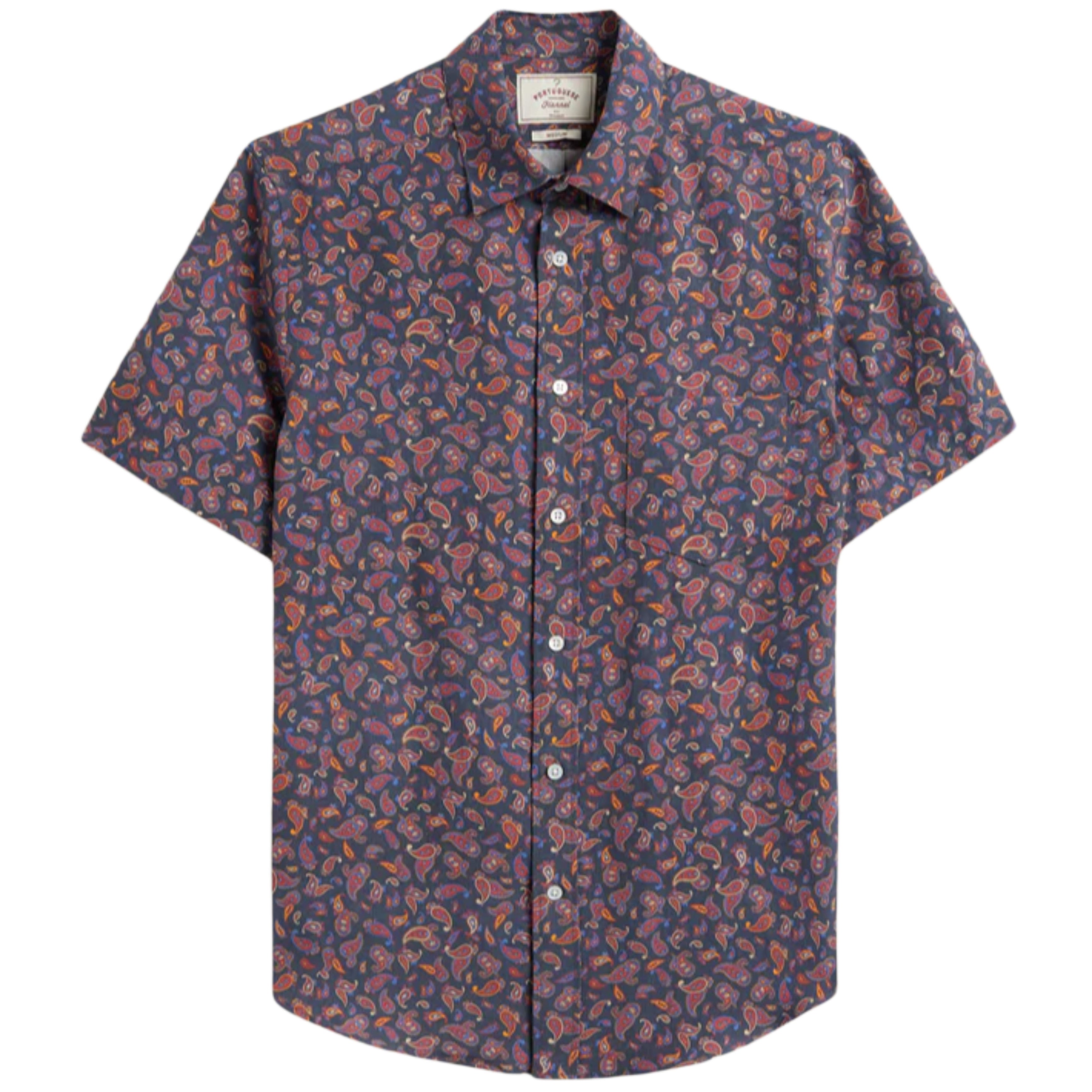 PORTUGUESE FLANNEL Paisley Silk Linen Shirt