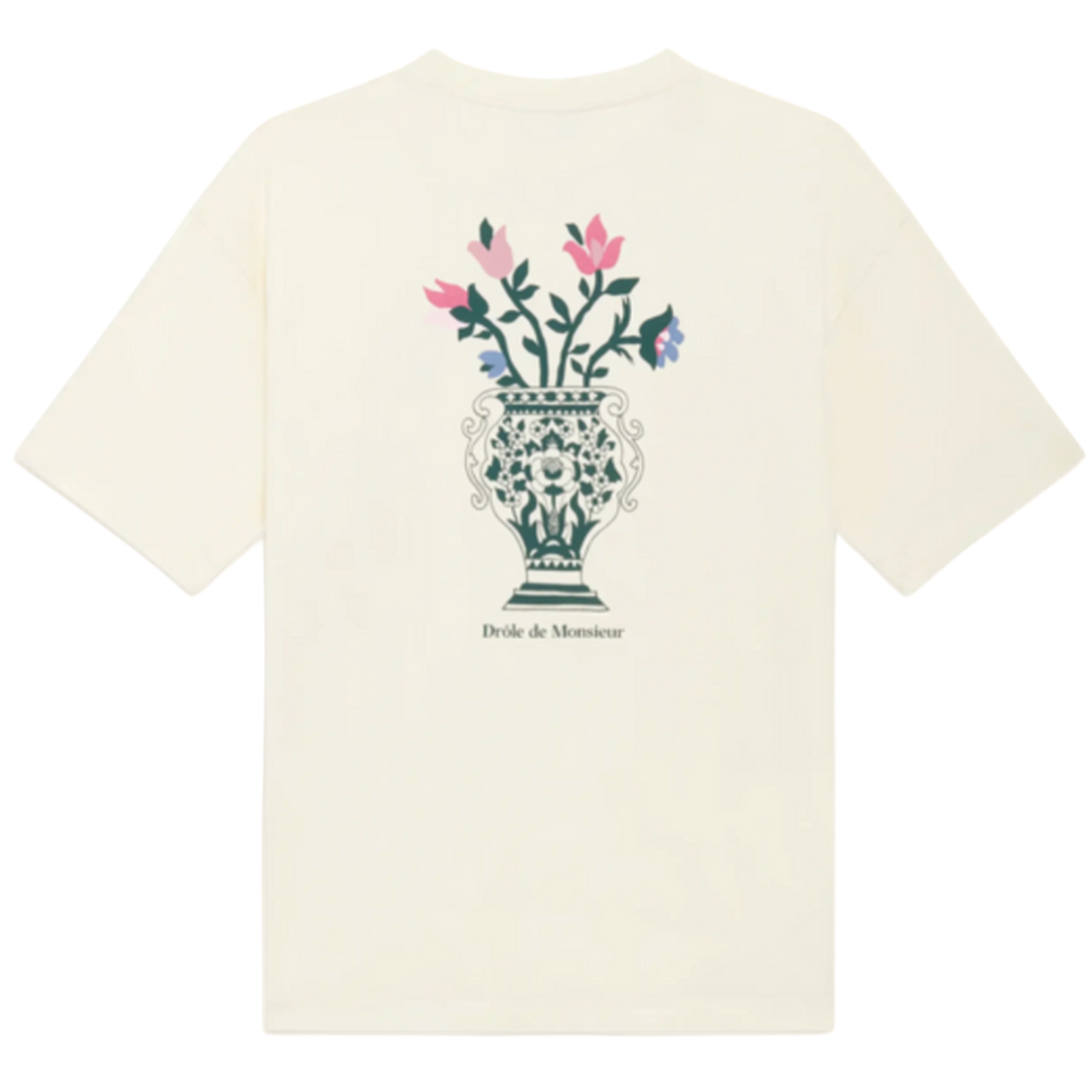 DRÔLE DE MONSIEUR Le T-shirt Vaso in crema