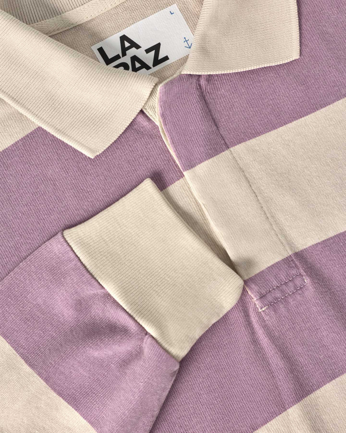 LA PAZ Sequeira Grape Beige Polo de rugby