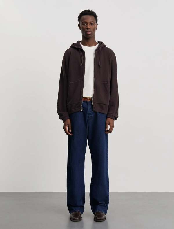 ANOTHER ASPECT Another Zip Hoodie 1.0 Dark Brown