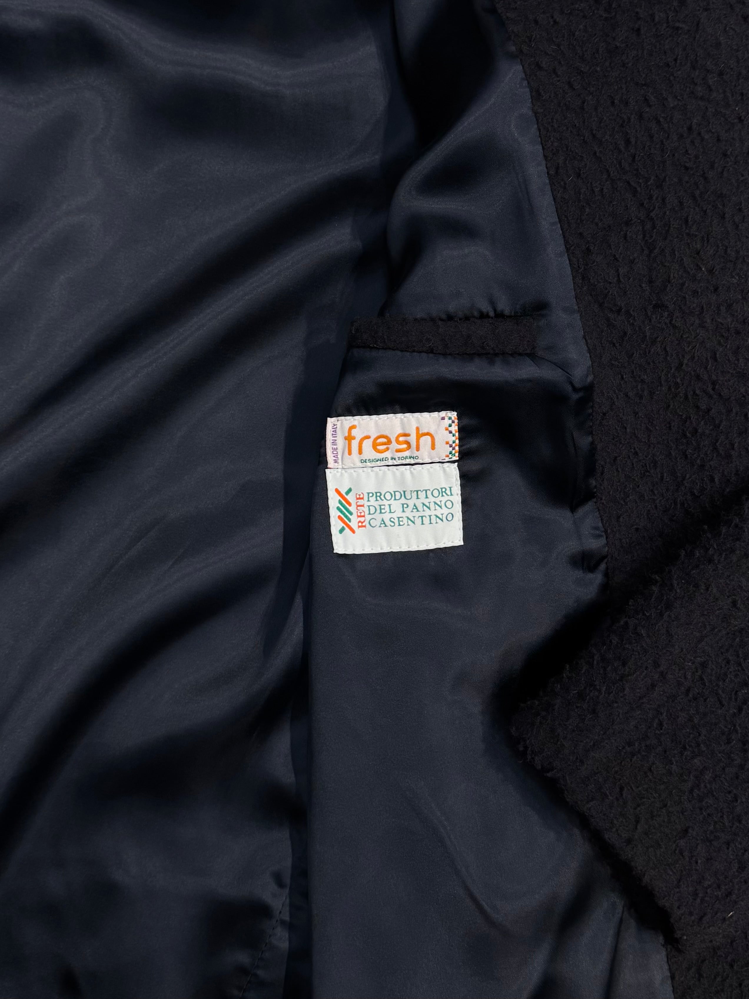 FRESH Montgomery Duffle Coat Casentino Wool in Dark Navy