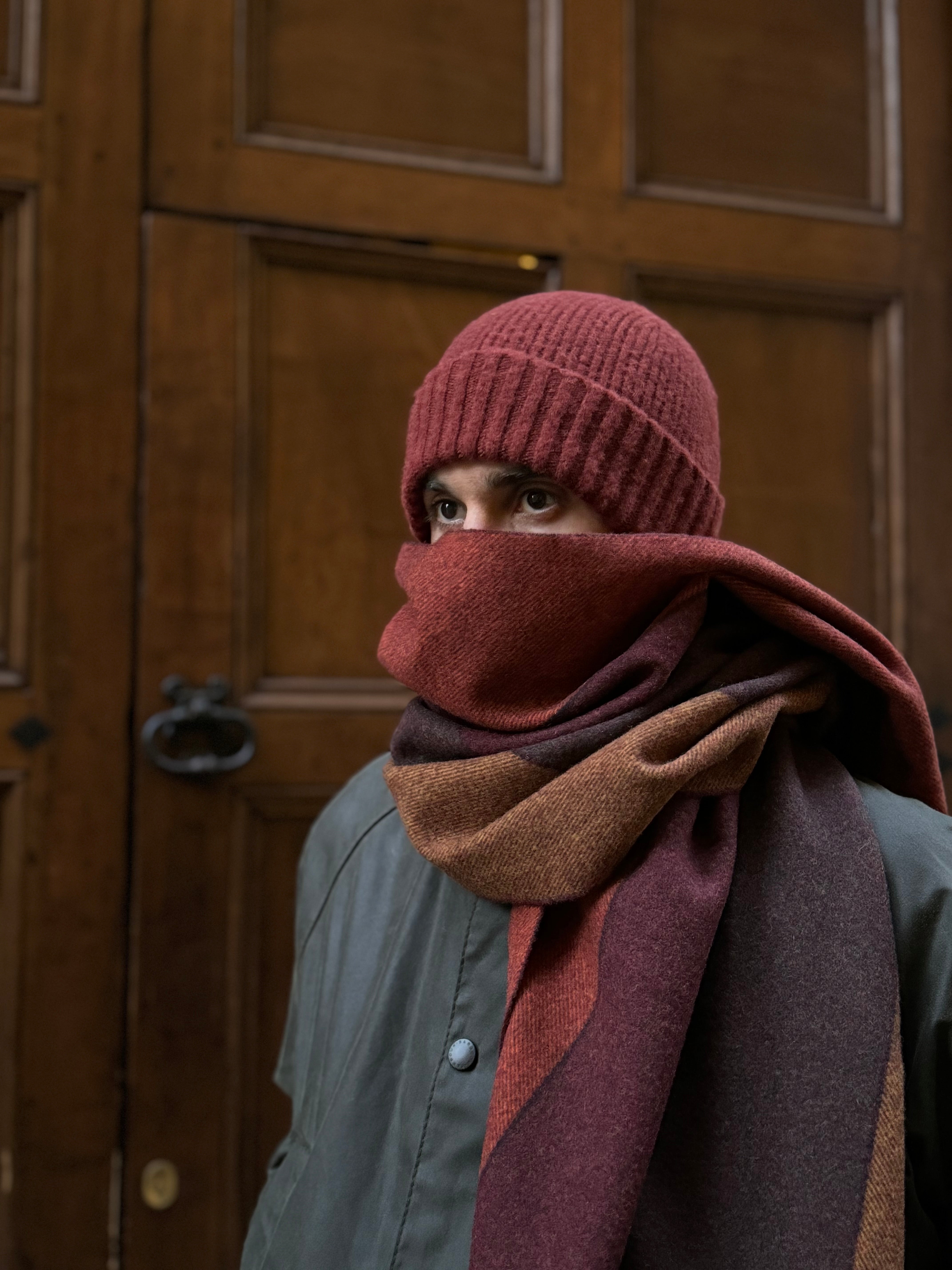 FRESH Bob Shetland Wool Beanie In Sienna