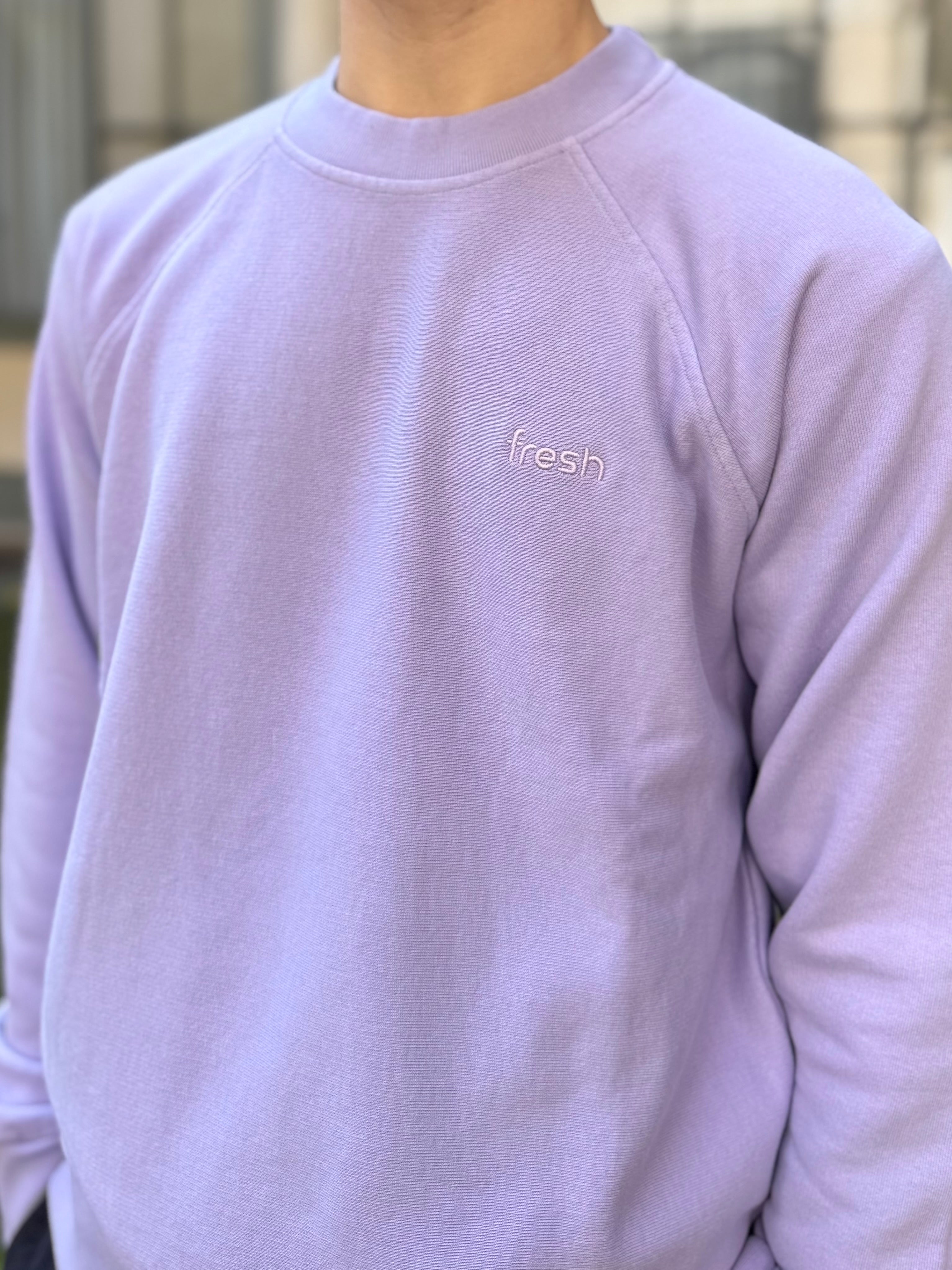 Sweat-shirt en coton FRESH Billie lilas