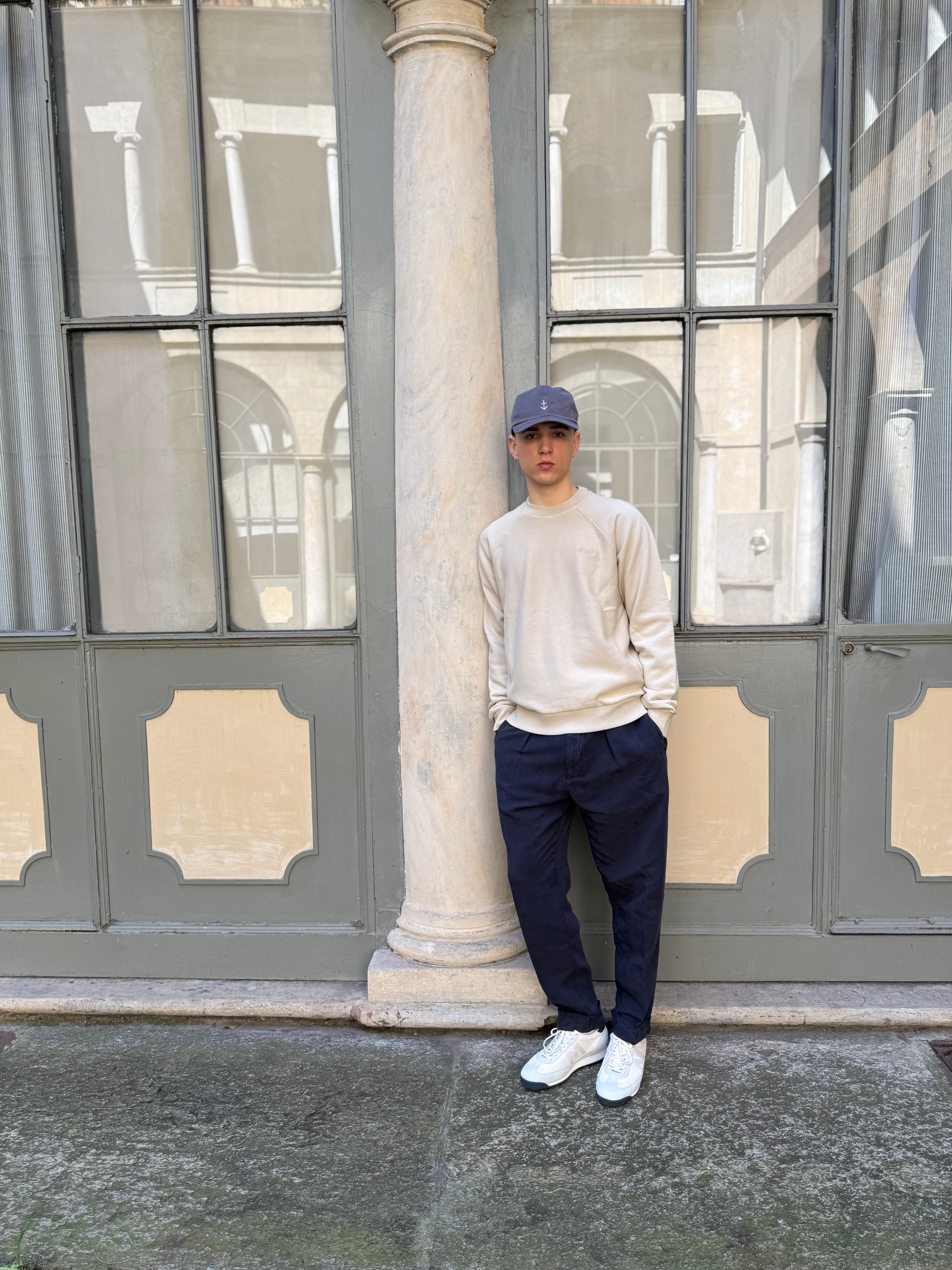 FRESH Billie Cotton Sweatshirt in Sand