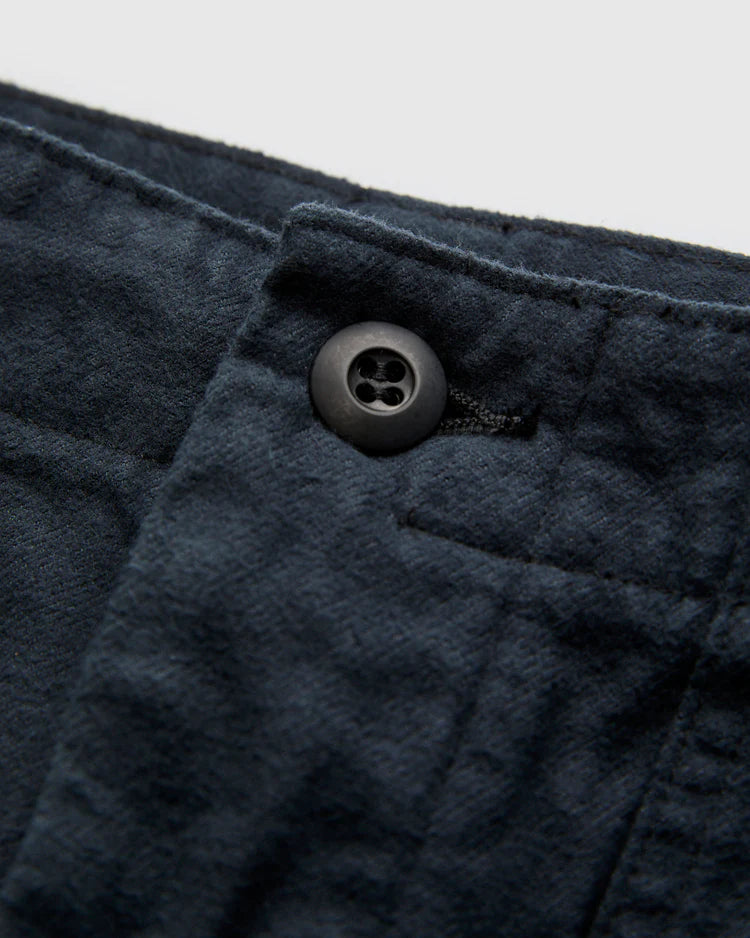 ORSLOW Brushed Flannel US Army Fatigue Pants Dark Navy