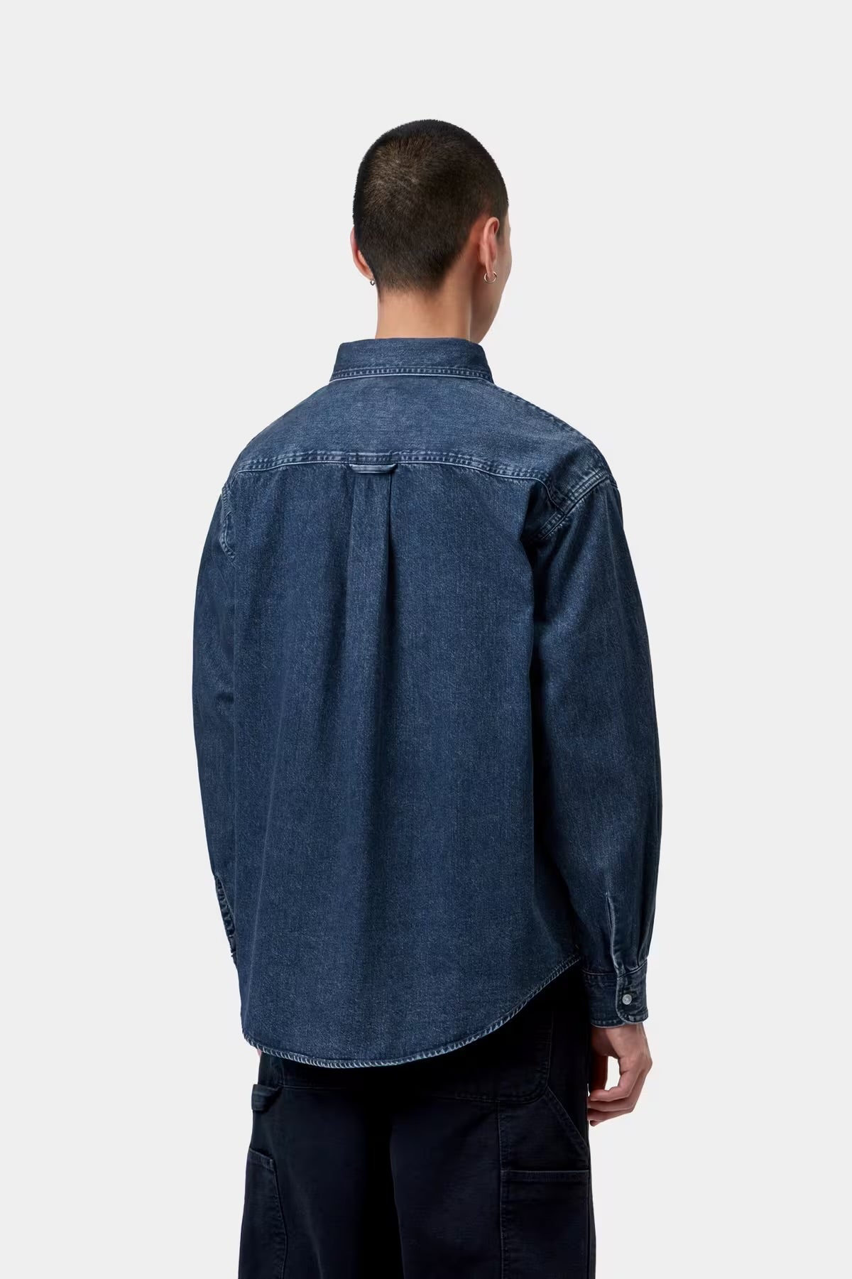 CARHARTT WIP L/S Lucas Shirt Blue Stone Washed