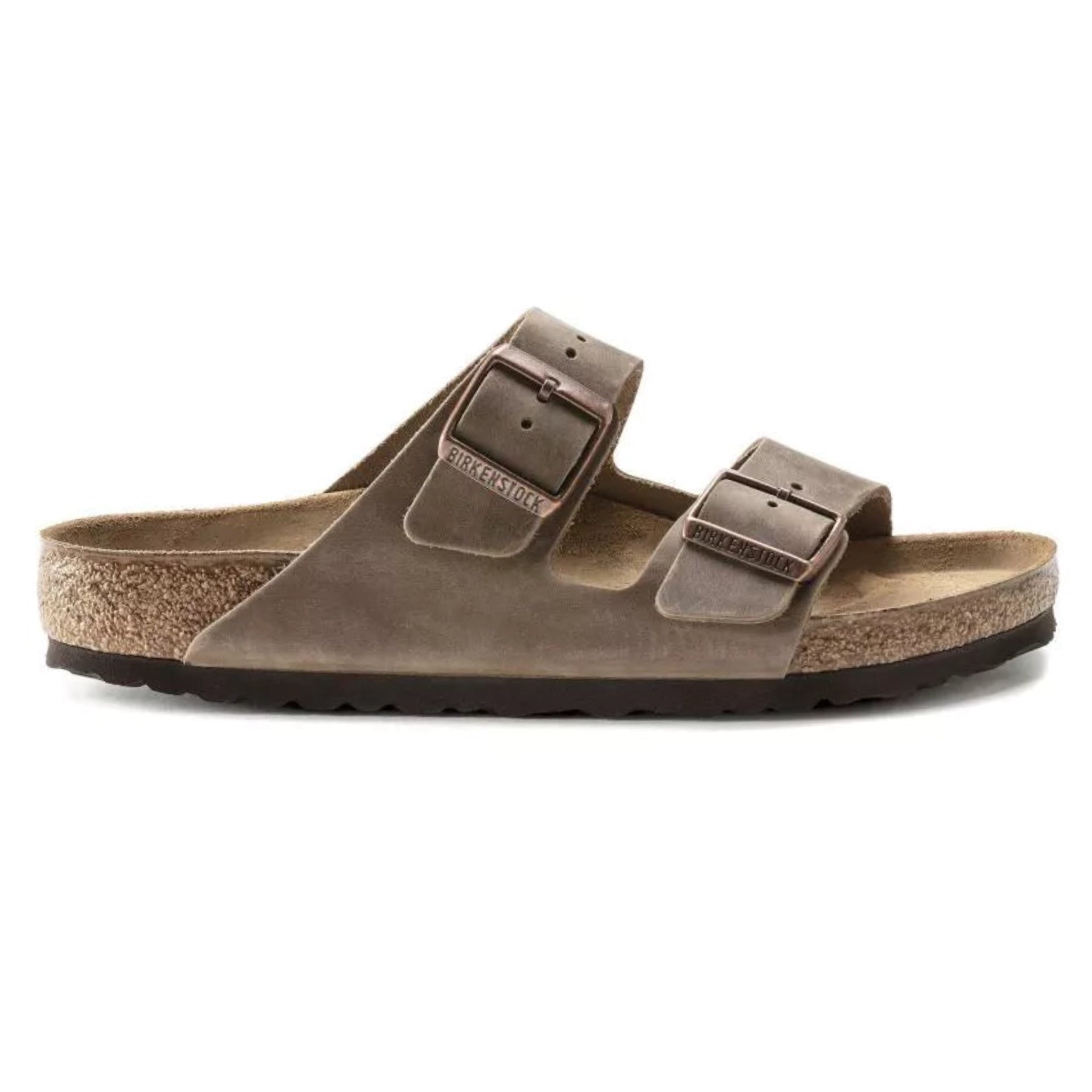 BIRKENSTOCK Arizona BS Pelle oliata color cachi sbiadito, vestibilità stretta