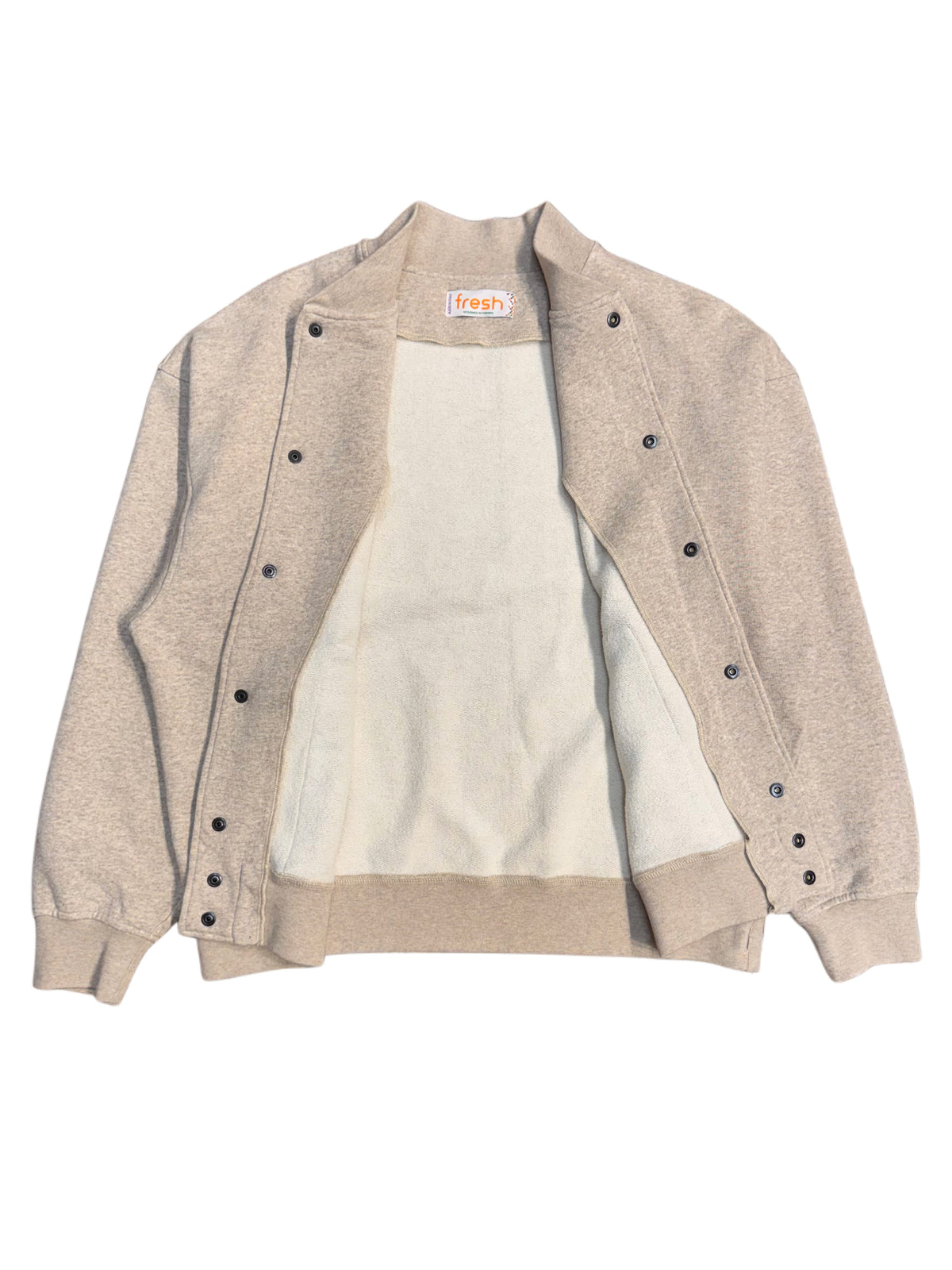FRESH Harvard Bomber Sweatshirt in Sand