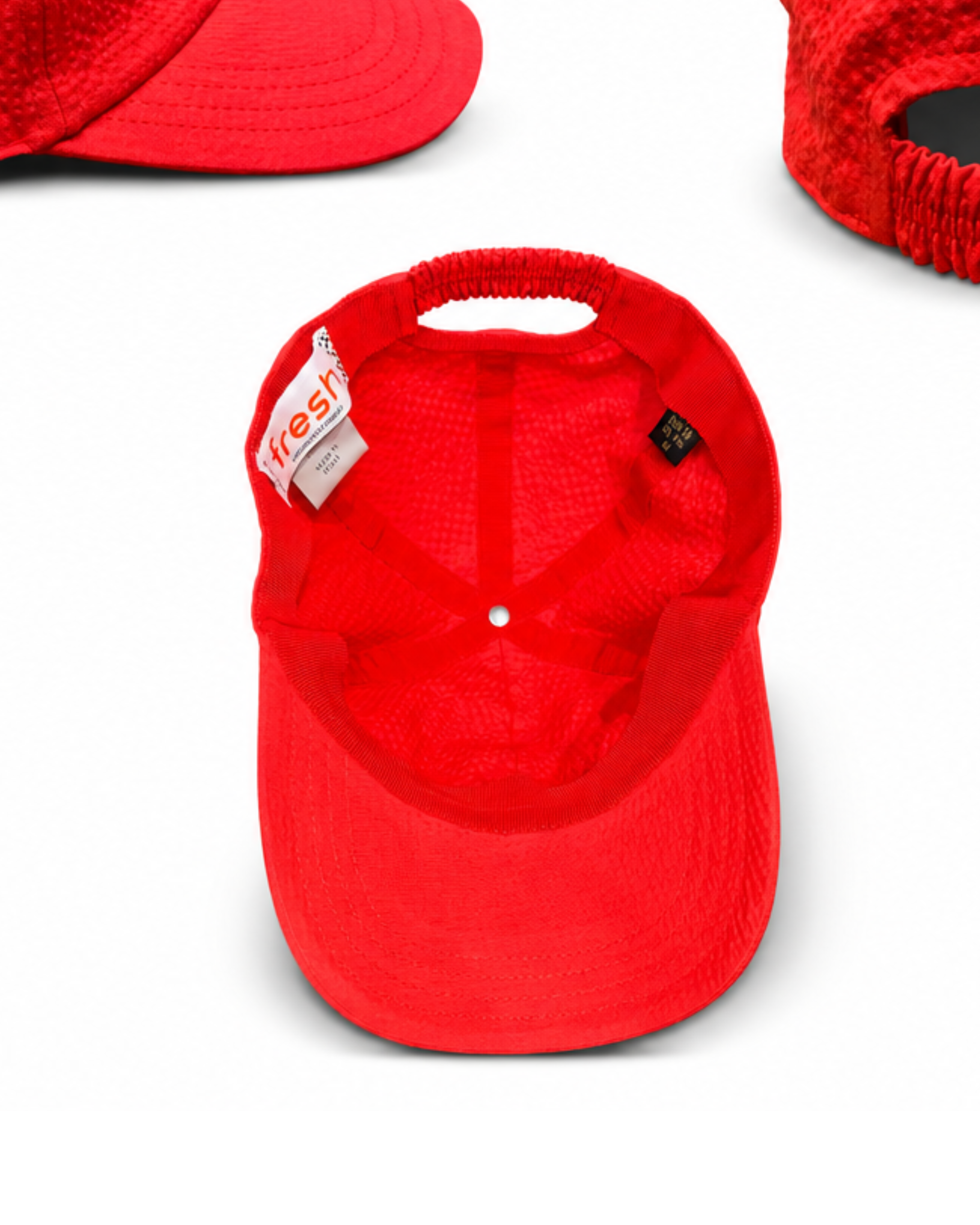 FRESH Seersucker Cap in Red