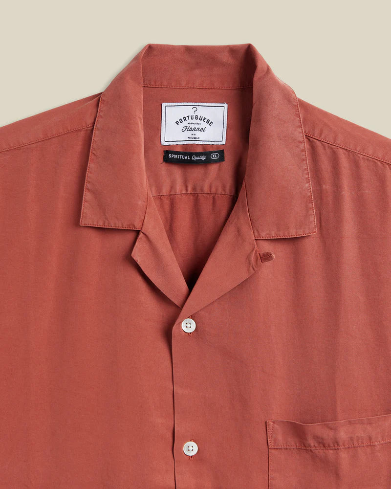 PORTUGUESE FLANNEL Dogtown Terracota Short Sleeve Shirt