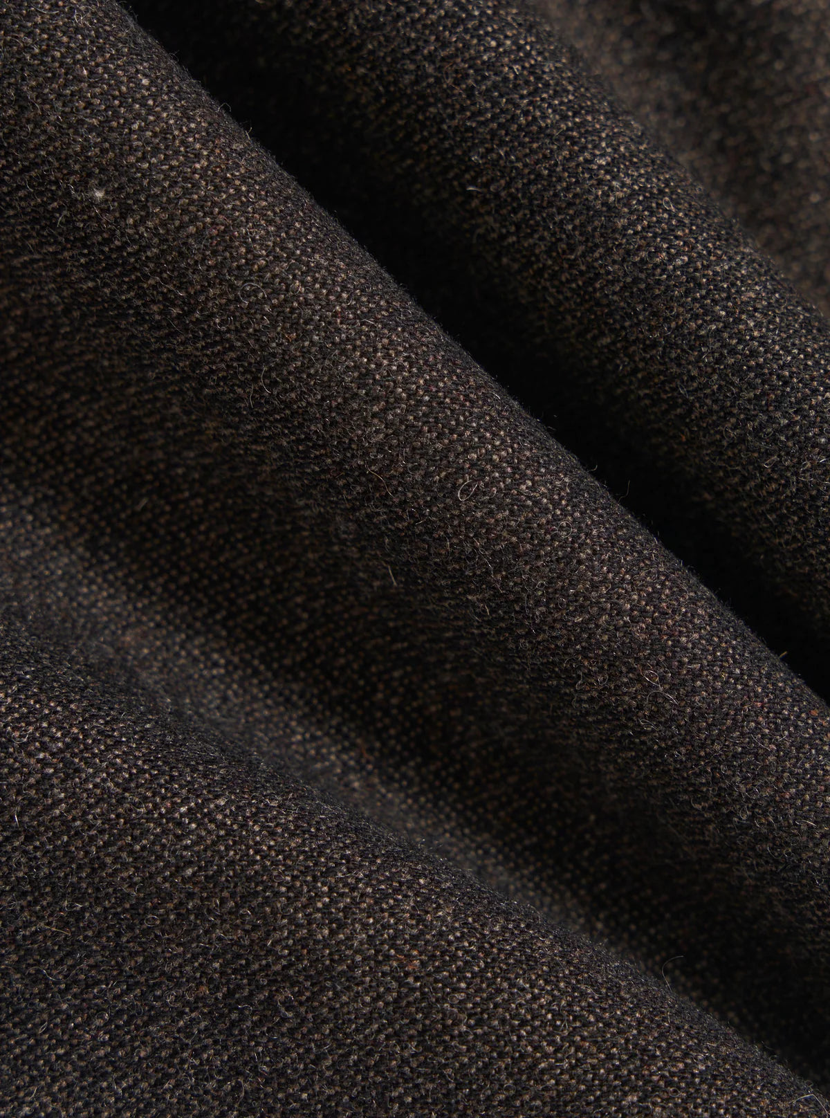 UNIVERSAL WORKS Brown Upcycled Italian Tweed Pleated Track Pant
