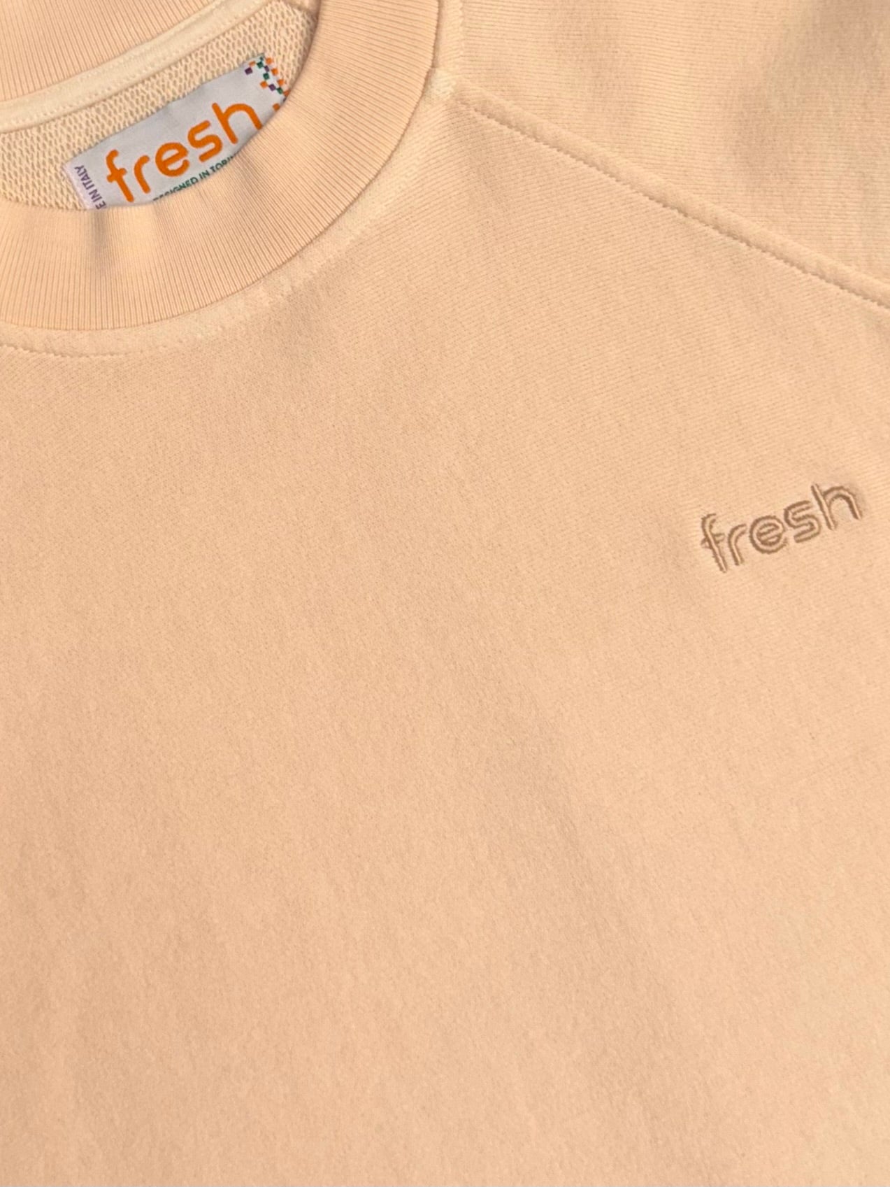 Sweat-shirt FRESH Billie en coton pêche