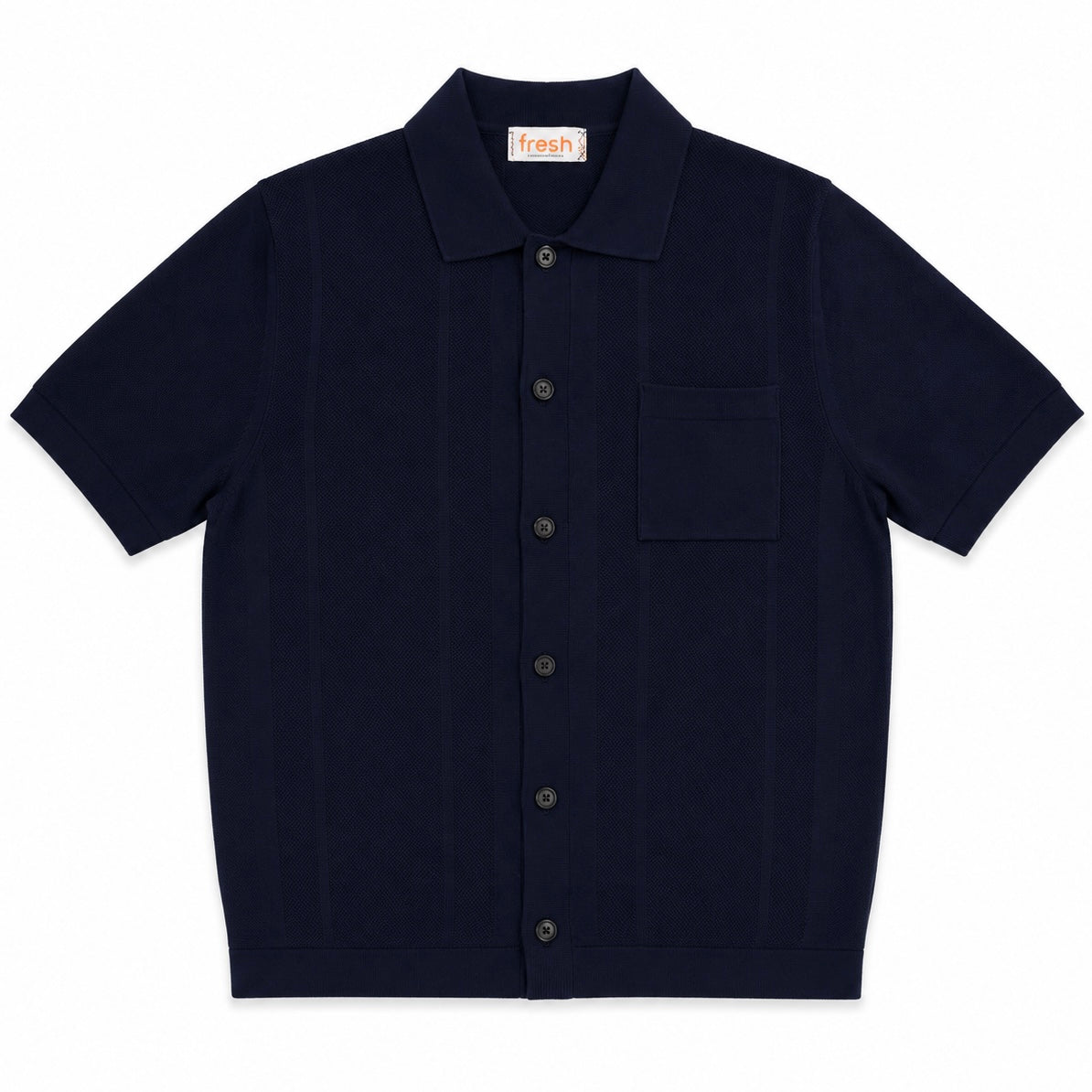 FRESH Grandaddy Polo Shirt in Navy