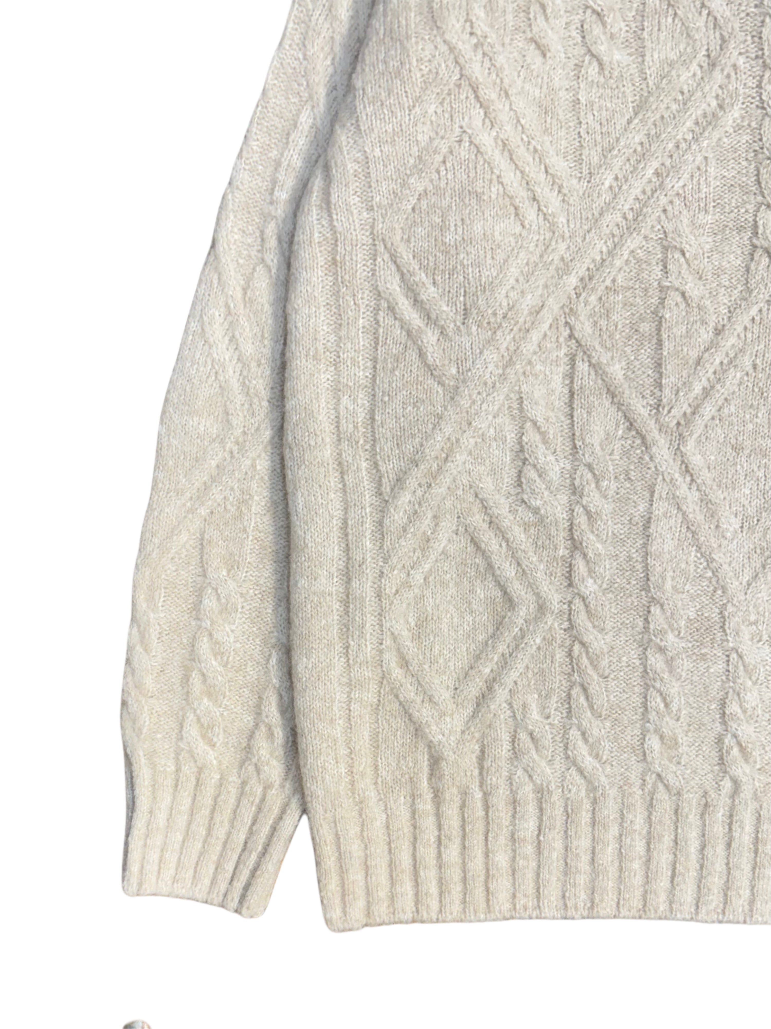 FRESH Pescatore Alpaca Wool Crew Neck in Cream