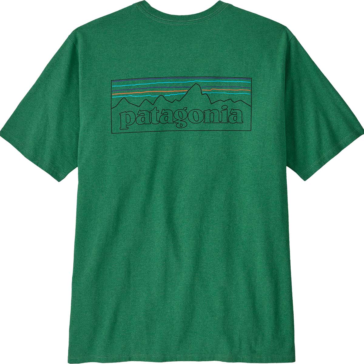 PATAGONIA P-6 Logo Responsibili-Tee® Outline: Heartleaf Green