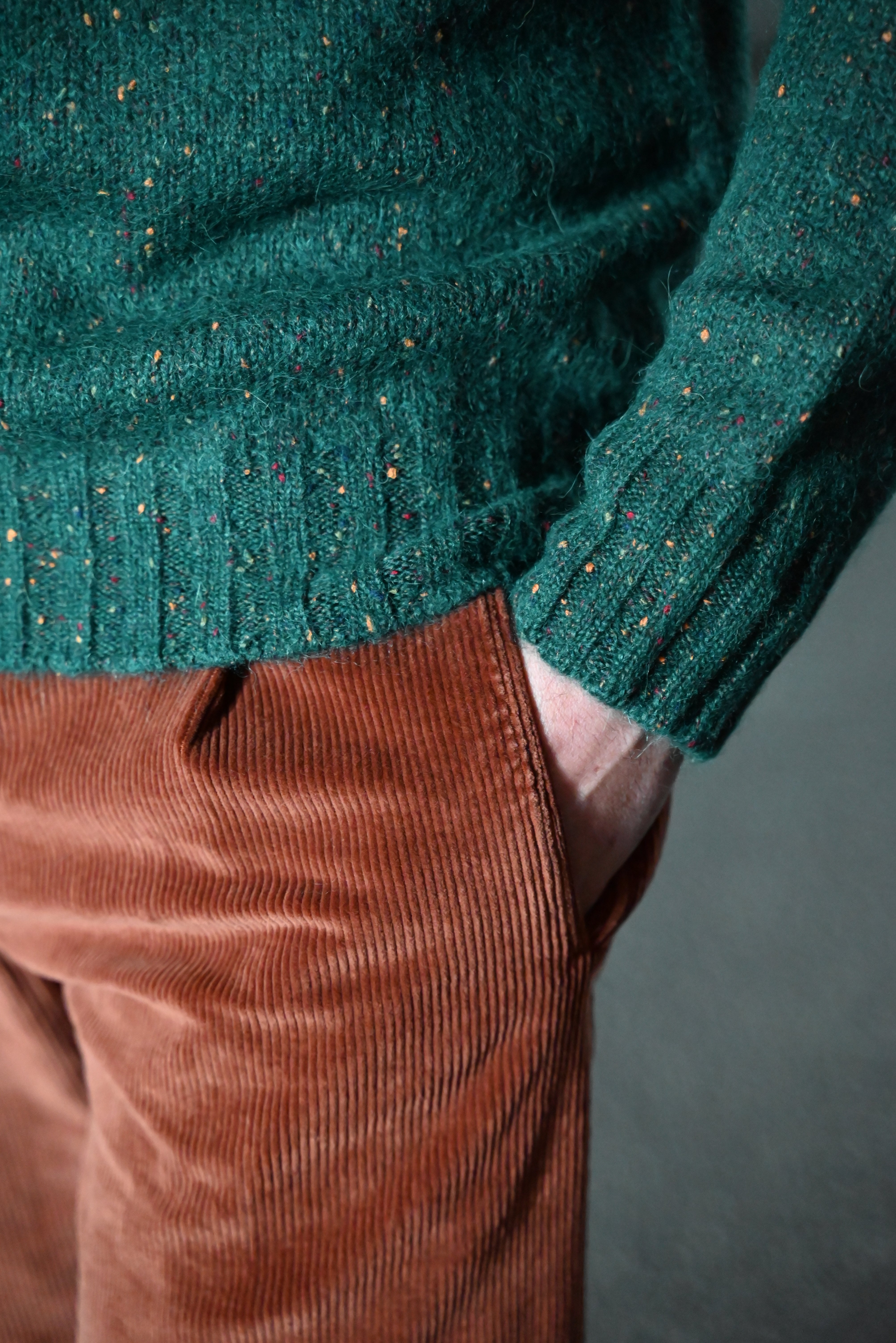 FRESH Bruce Pull ras du cou en laine Vert