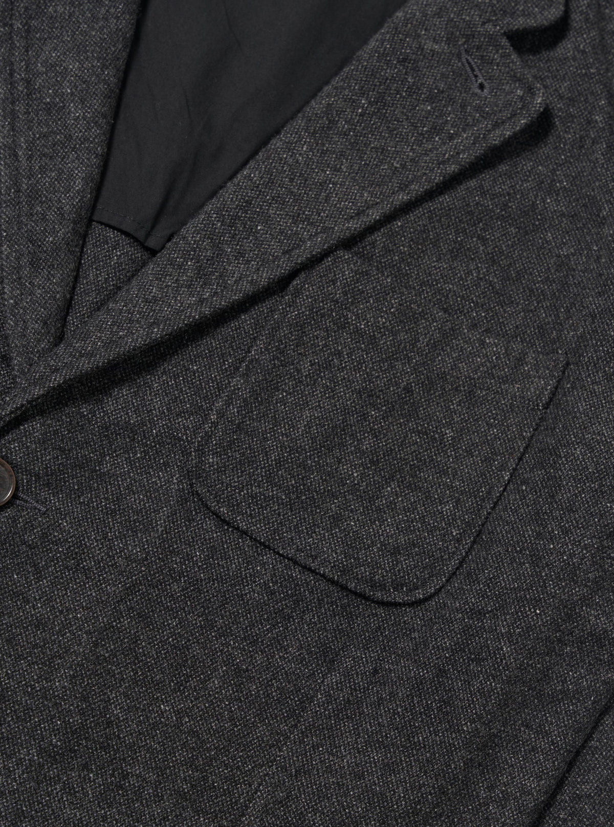 UNIVERSAL WORKS Grey Anders Wool Upcycled Two Button Jacket