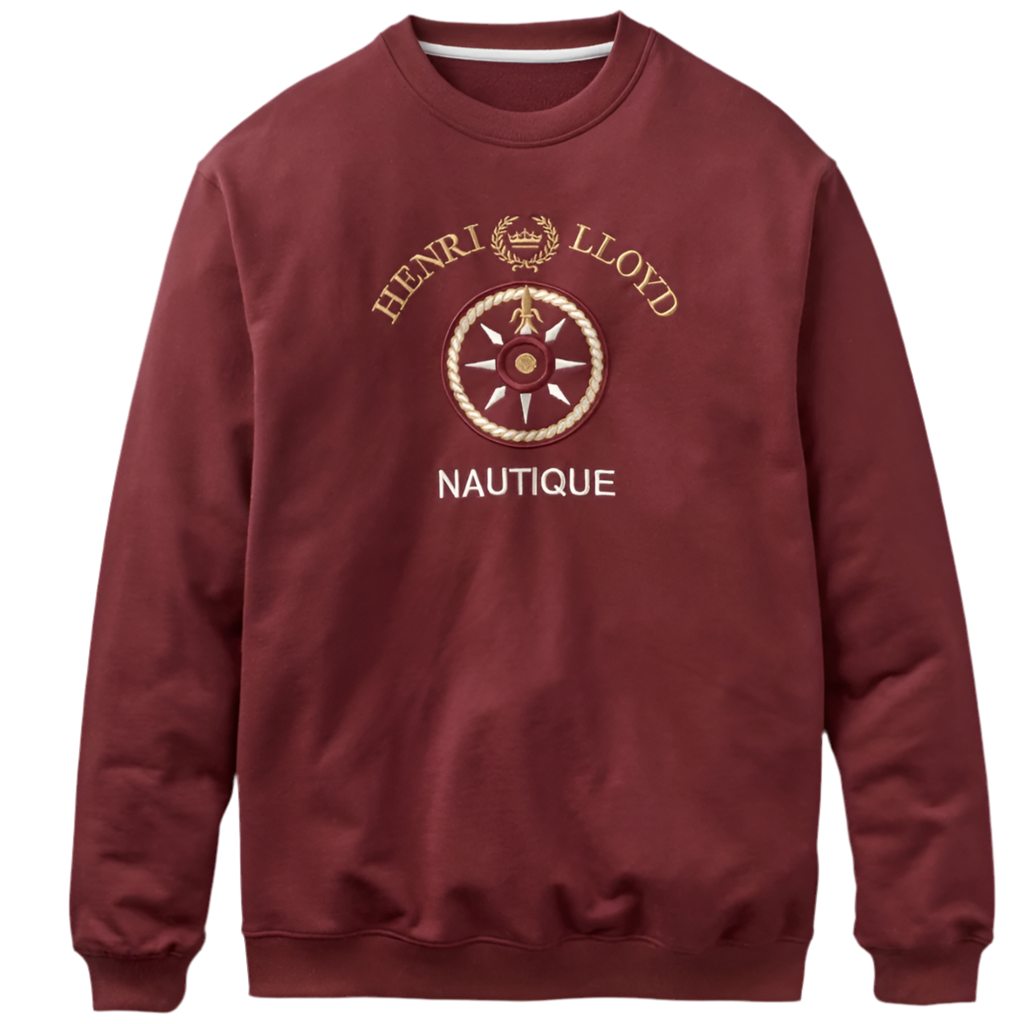 Sweat ras du cou Nautique HENRI LLOYD en rouge Freo