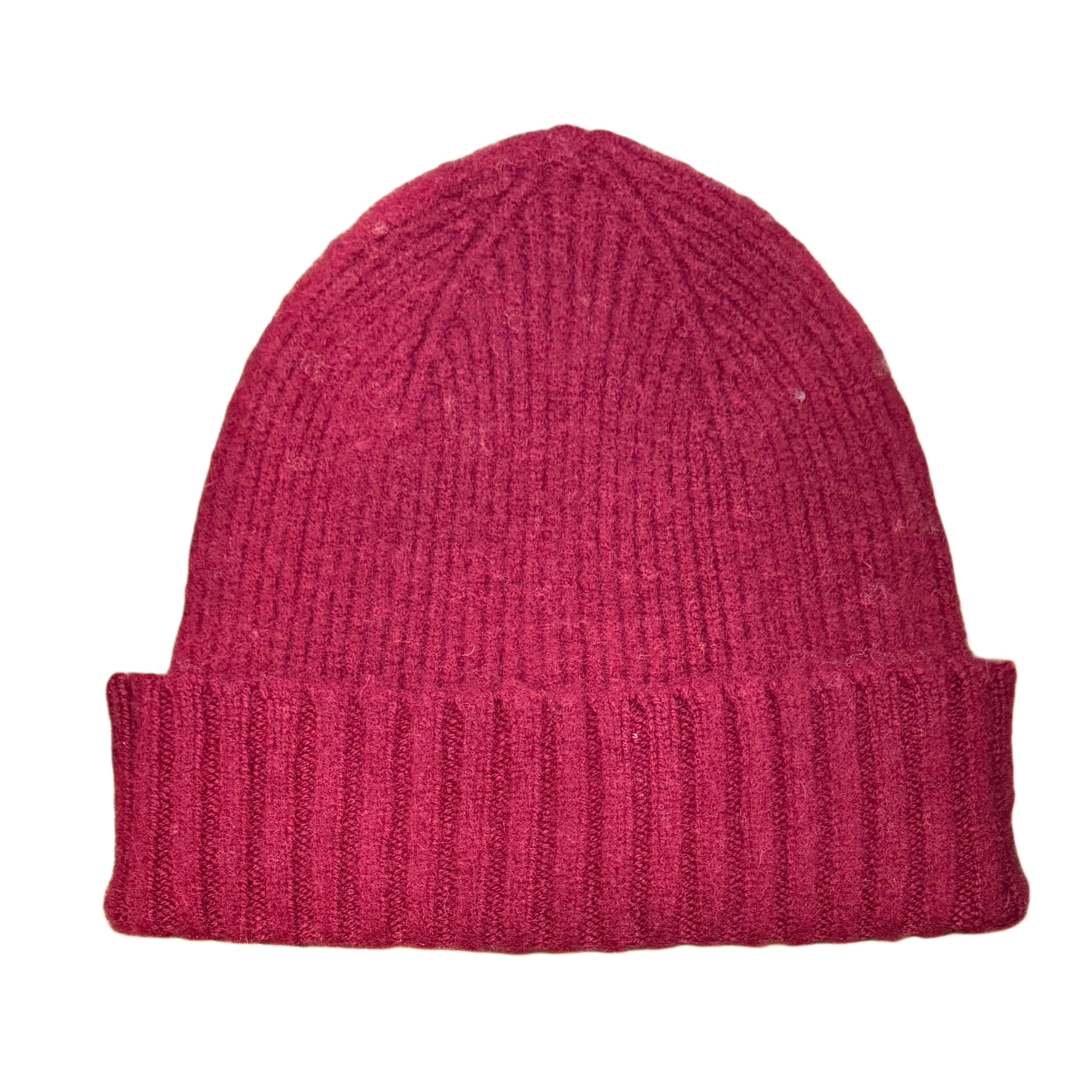 FRESH Bob Scottish Wool Beanie In Bordeaux