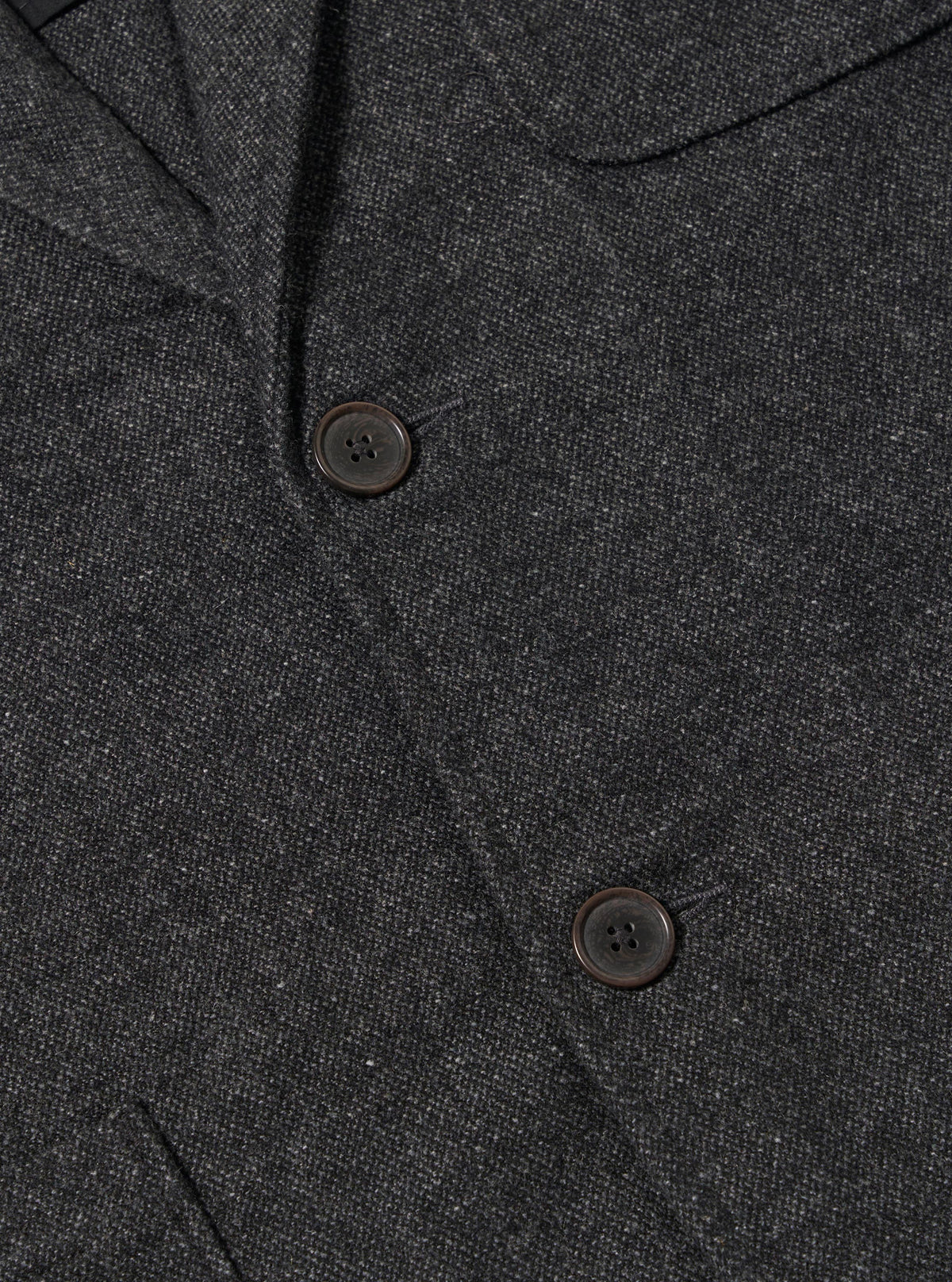 UNIVERSAL WORKS Grey Anders Wool Upcycled Two Button Jacket