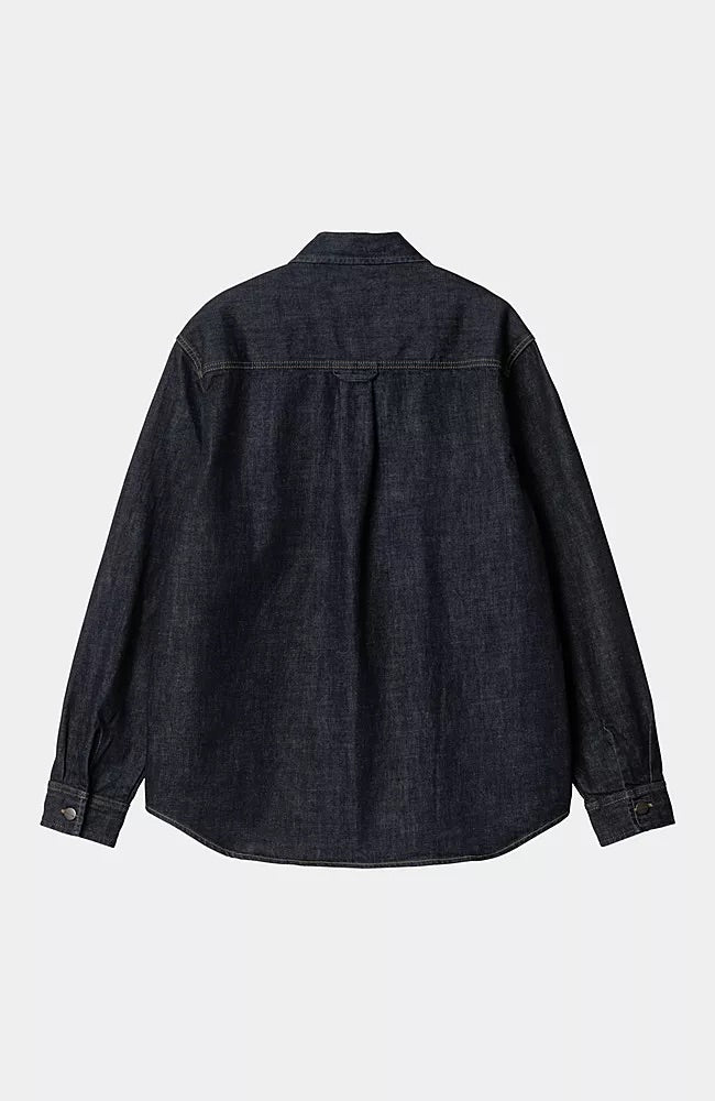 CARHARTT WIP Lincoln Shirt Jac Blu Risciacquato