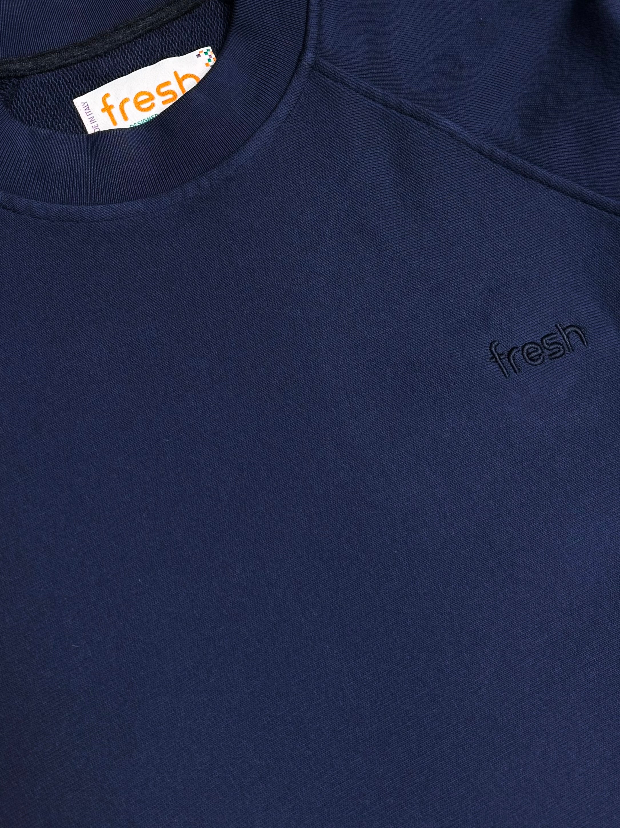 Felpa FRESH Billie in cotone blu navy