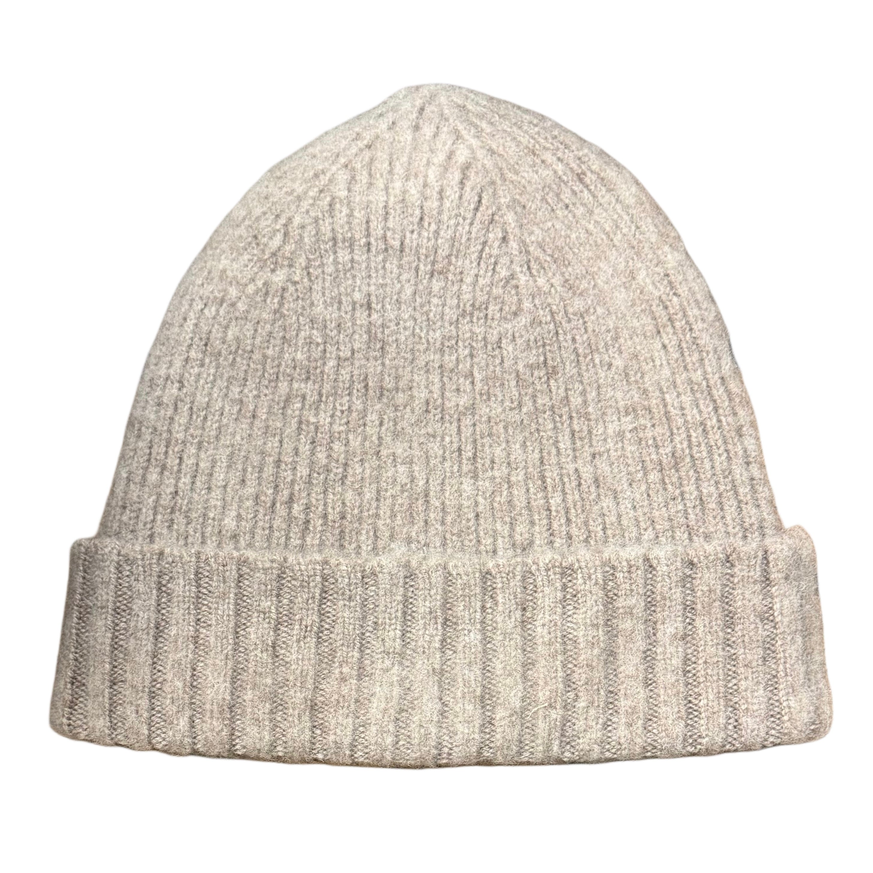 FRESH Bob Shetland Wool Beanie In Mushroom
