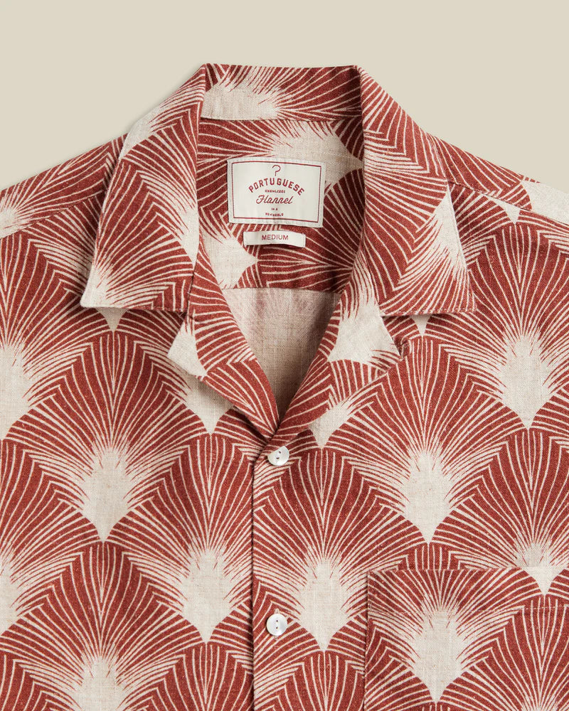 PORTUGUESE FLANNEL Feathers Short Sleeve Shirt