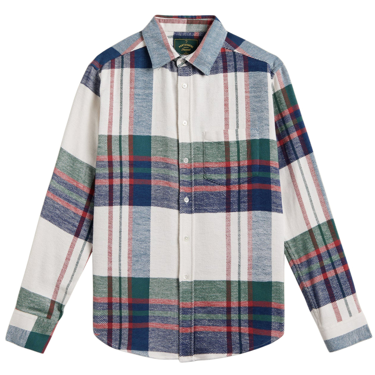 PORTUGUESE FLANNEL Alfena Cream Hunter Navy