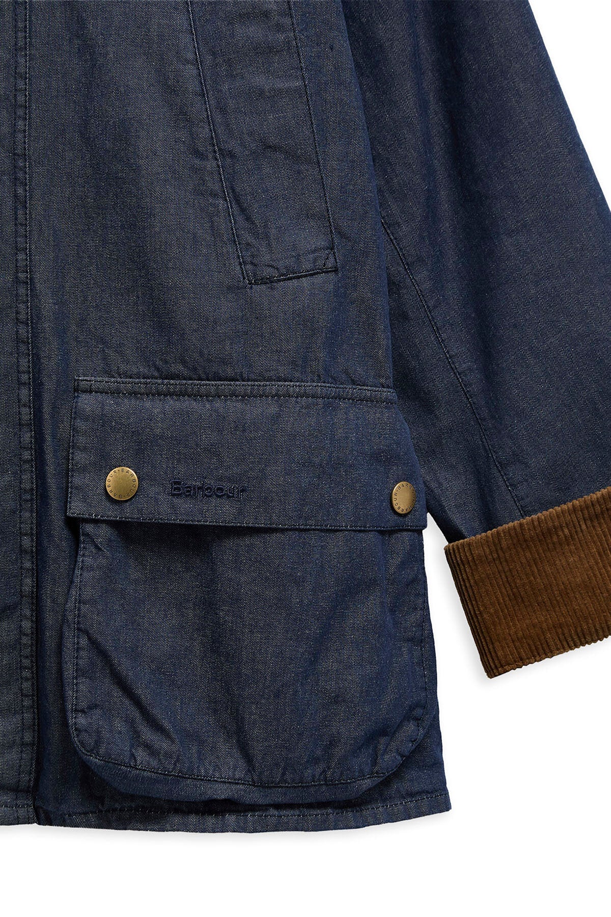 BARBOUR Blouson décontracté en jean Os Bedale Vêtements d'extérieur Indigo