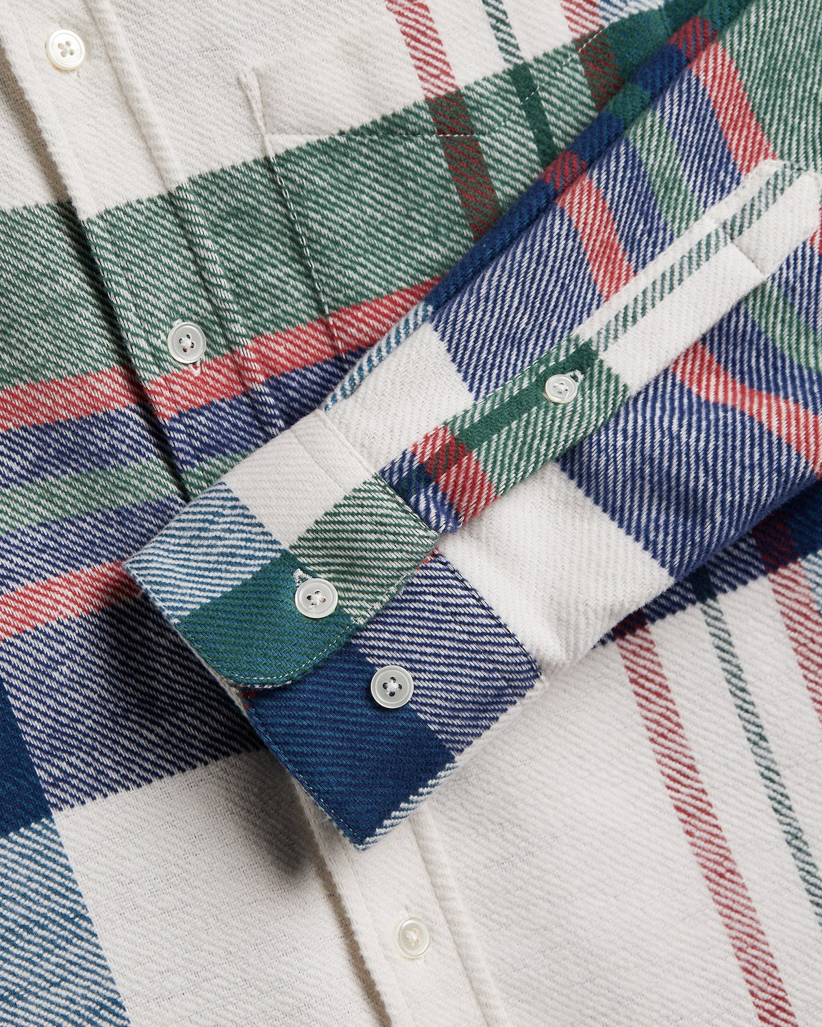 PORTUGUESE FLANNEL Alfena Cream Hunter Navy