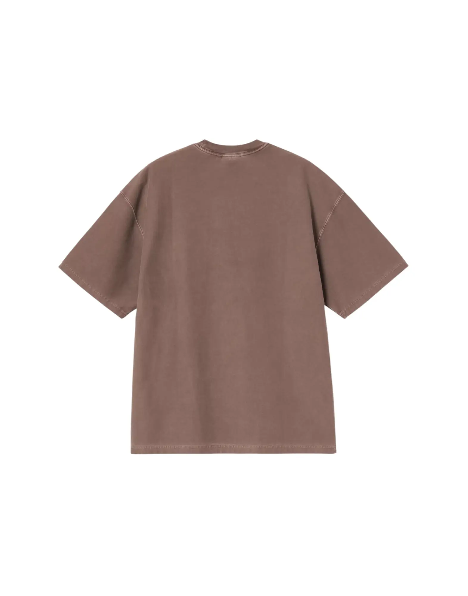 CARHARTT WIP T-Shirt Loose Tasca S/S Tobacco Tinto in Capo