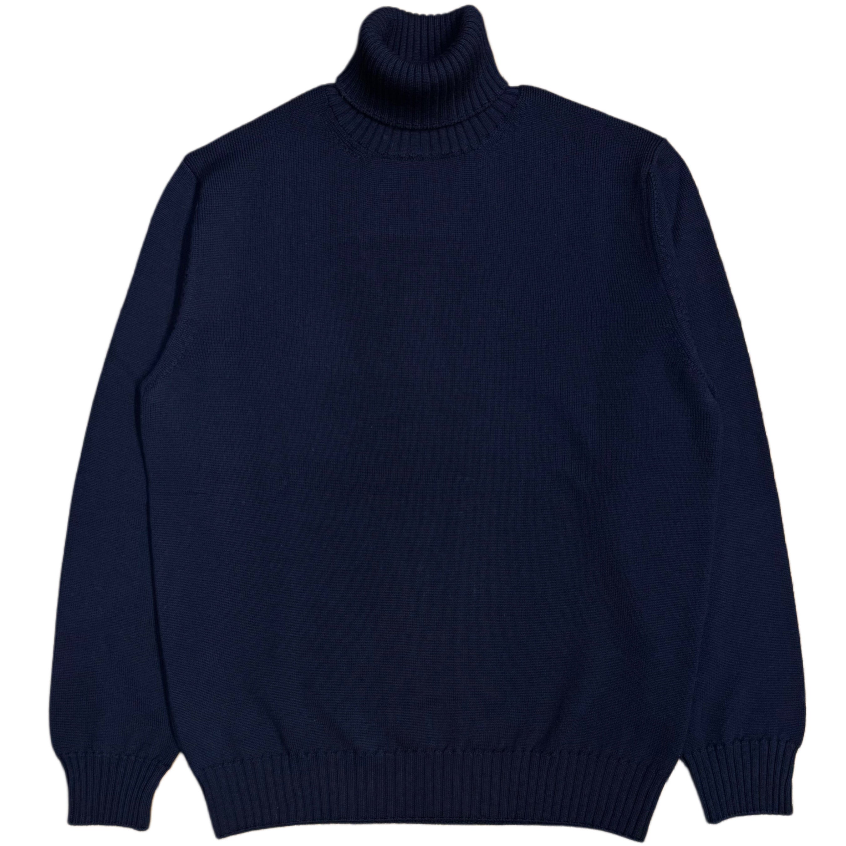 FRESH Connery MerIno Wool Roll Neck in Navy